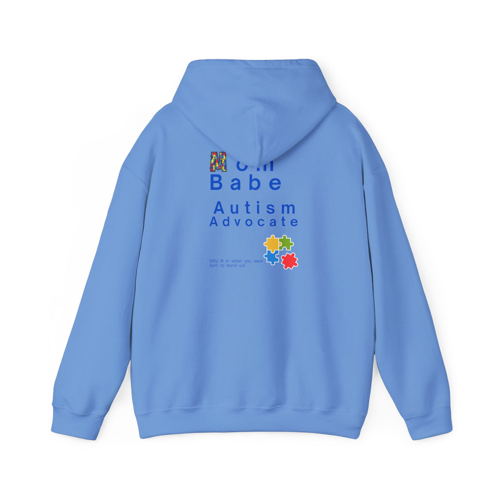 Mom Babe Autism Advocate - Graphic Hoodie
