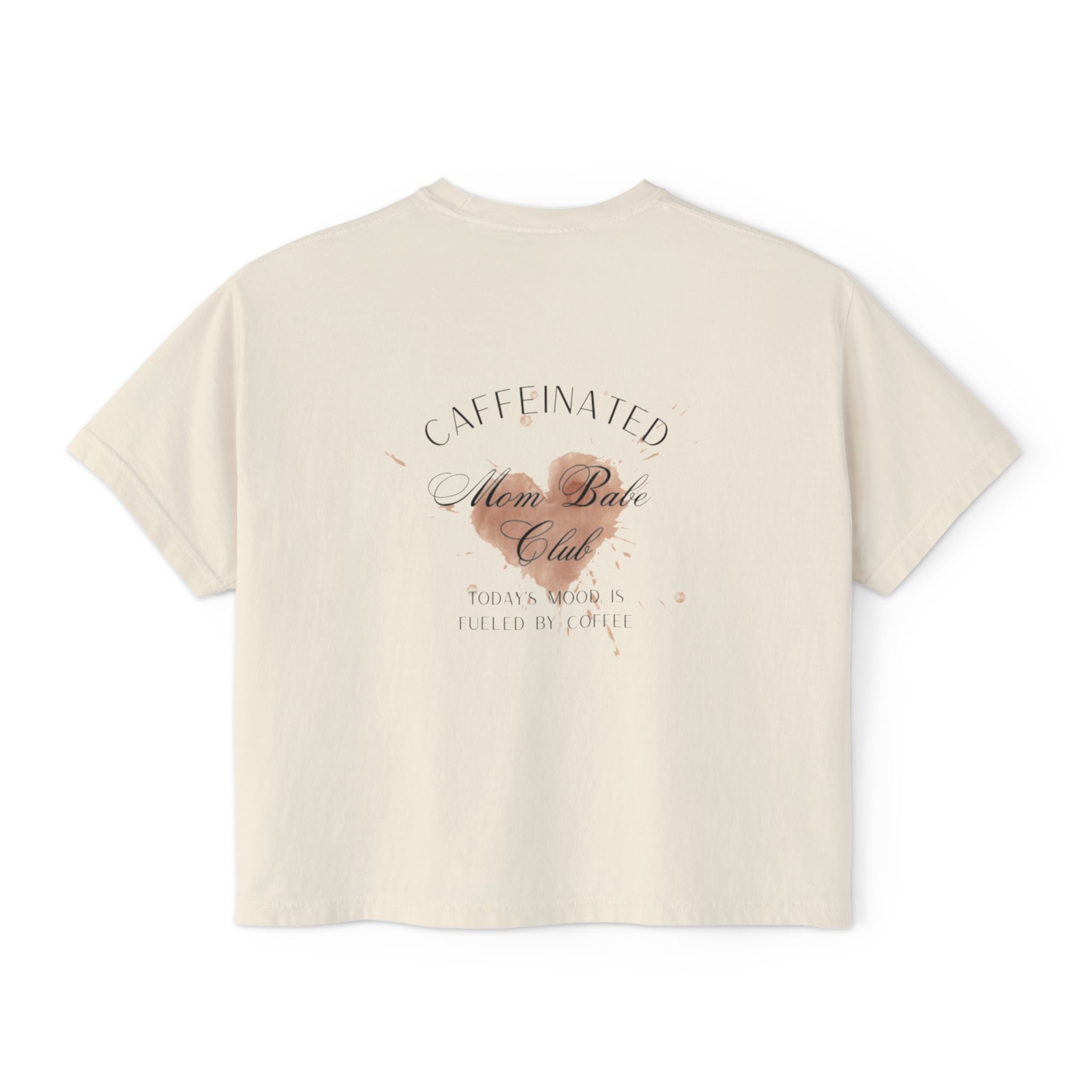 Caffeinated Mom Babe Club - Heart Spill Graphic Tee