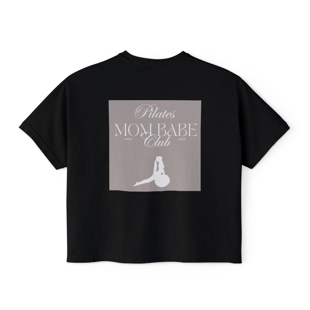 Pilates Mom Babe Club — Workout Graphic Tee (White Print)