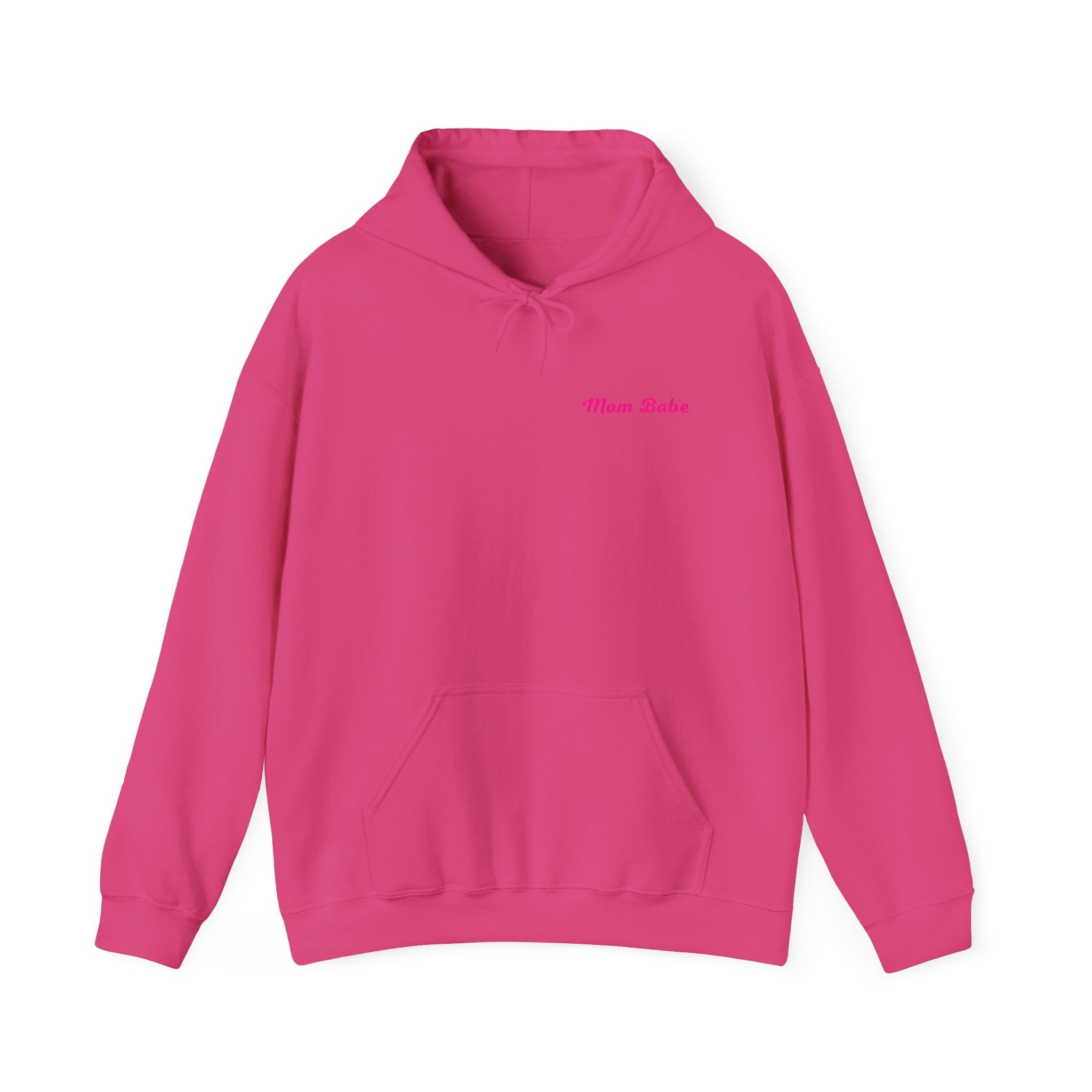 Mom Babe For Hot Moms — Pink Heart Drip Graphic Hoodie