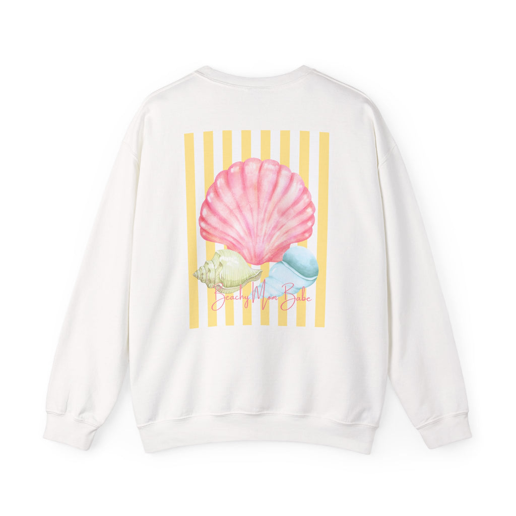 Beach Mom Babe - Pastel Shell Graphic Sweatshirt