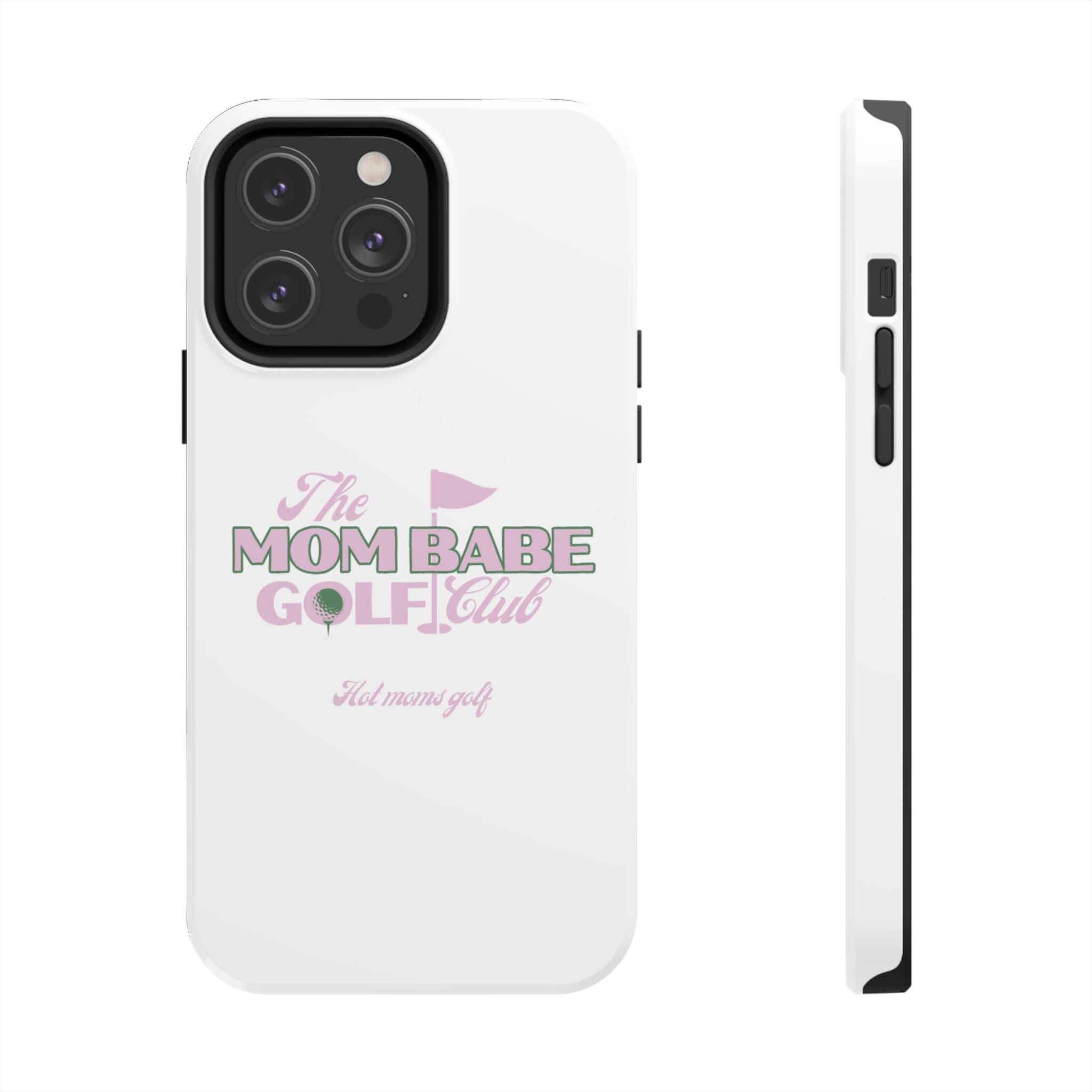 The Mom Babe Golf Club - Pink Vintage Golf Tough Phone Case