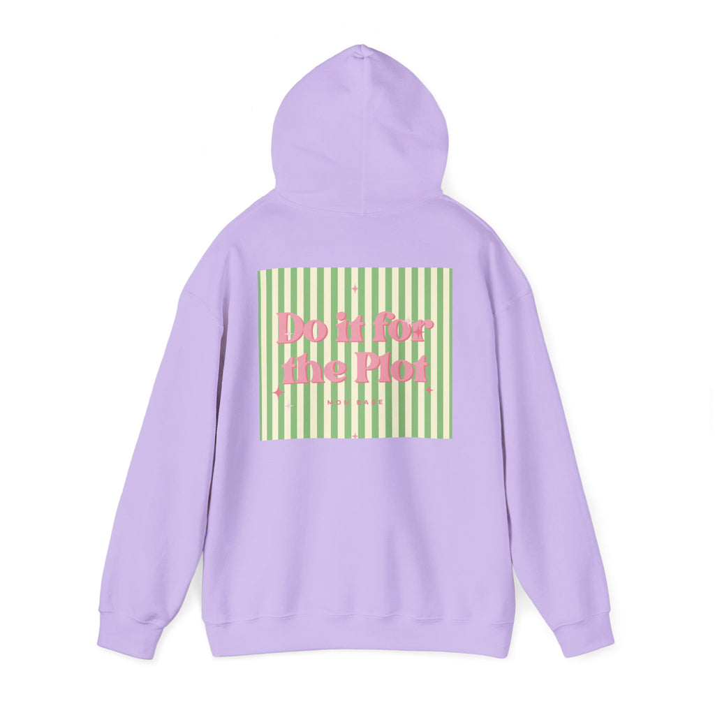 Do It For The Plot Mom Babe - Striped Graphic Hoodie