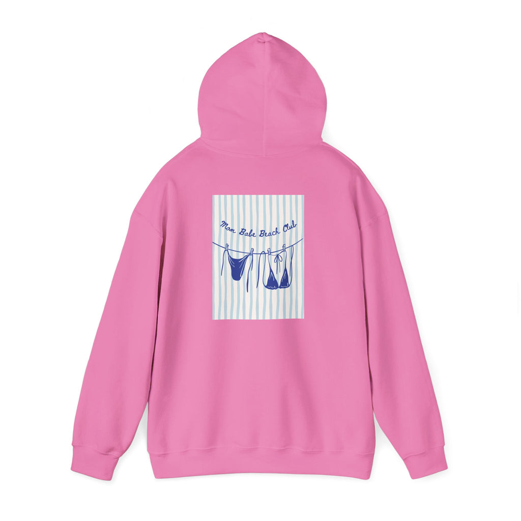 Mom Babe Beach Club - Bikini Graphic Hoodie