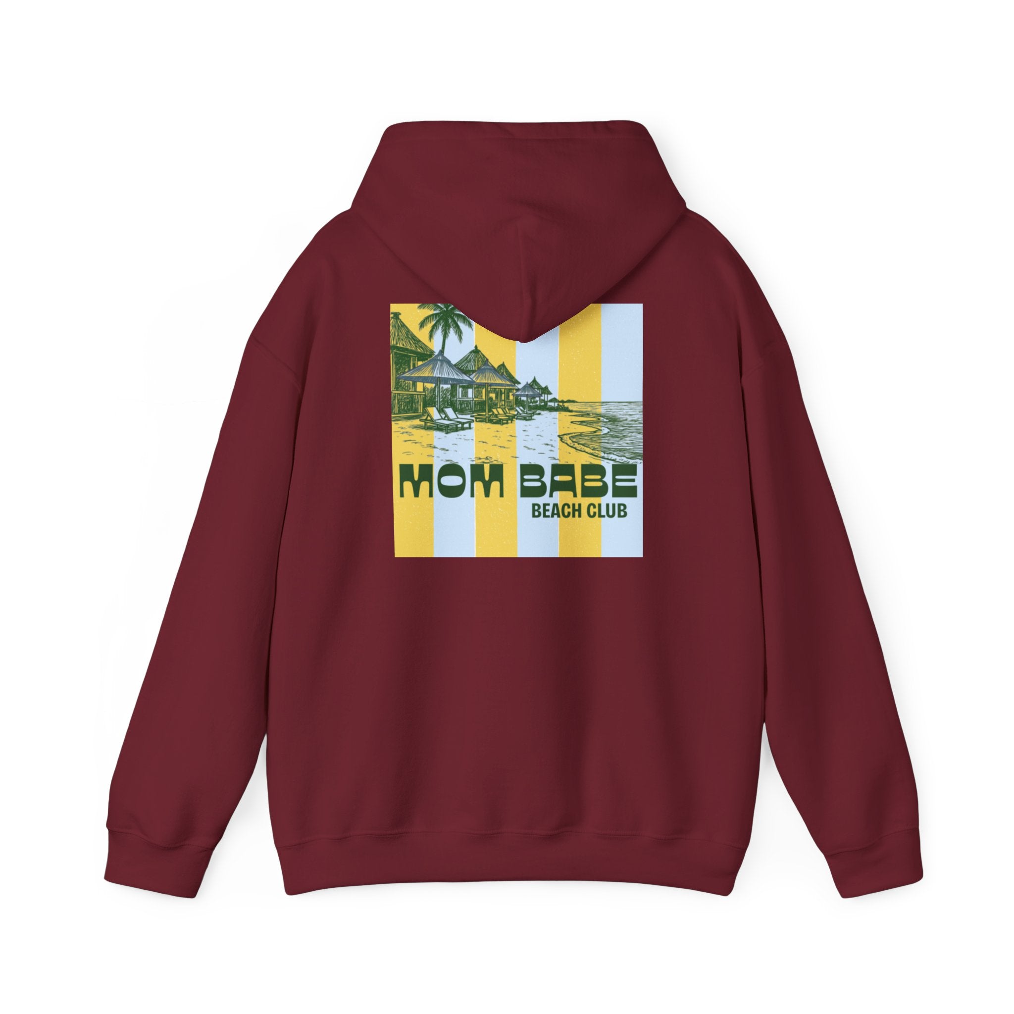 Mom Babe Beach Club — Graphic Hoodie