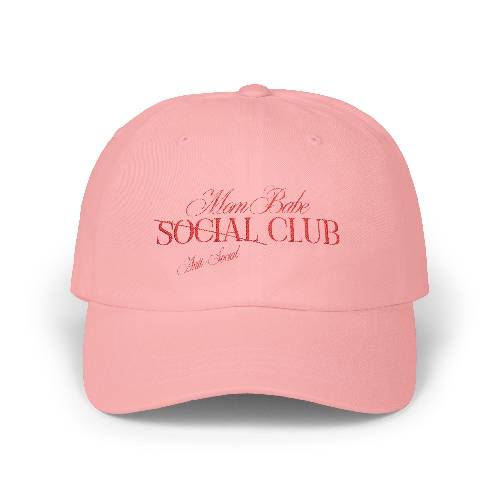 Mom Babe Anti-Social Club - Red Embroidery