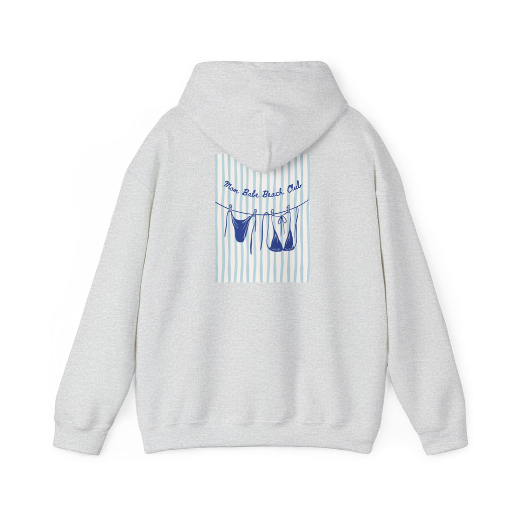 Mom Babe Beach Club - Bikini Graphic Hoodie
