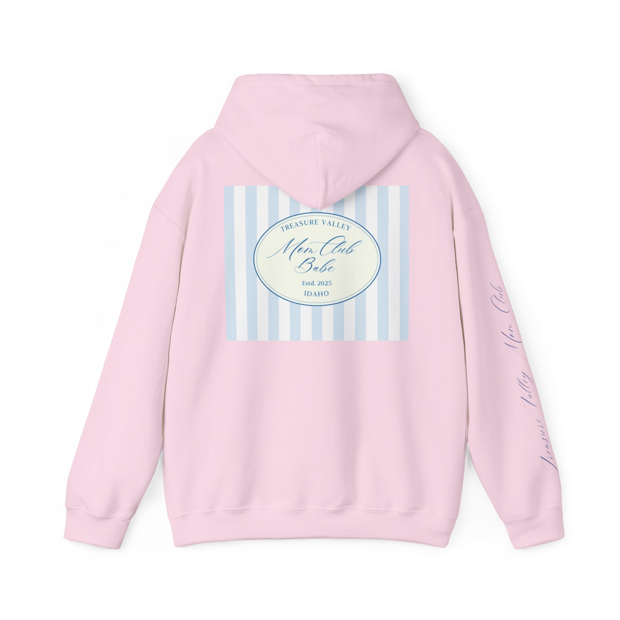 Treasure Valley Mom Club - Striped Graphic Hoodie