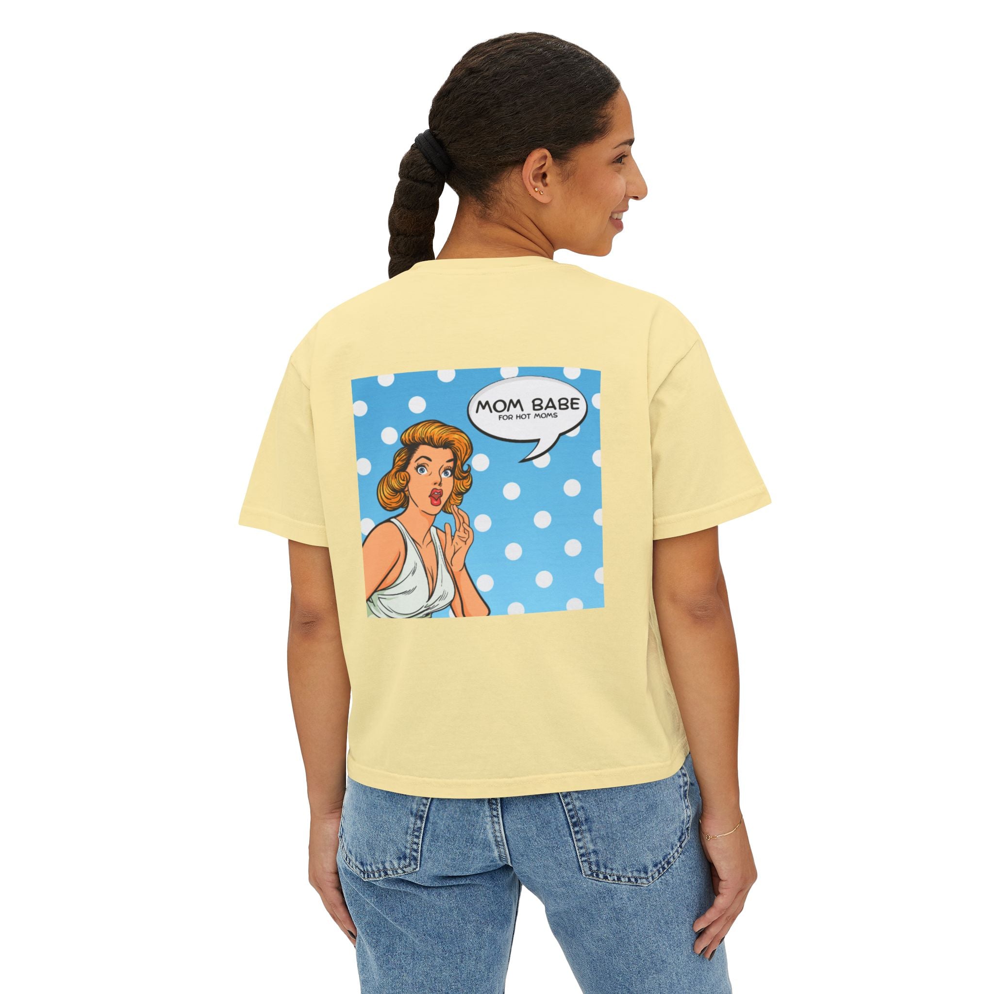 Mom Babe For Hot Moms - Retro Pop Art Graphic Tee
