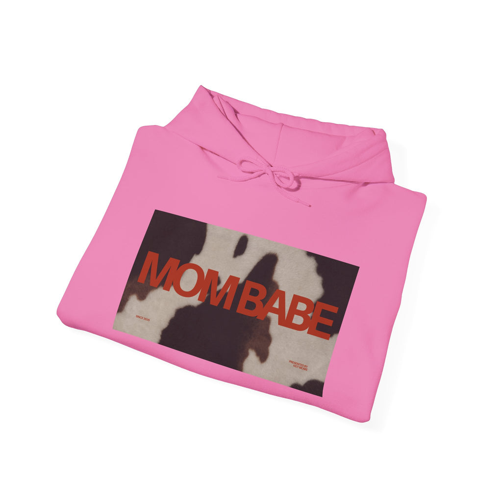 Mom Babe — Cowhide Graphic Hoodie