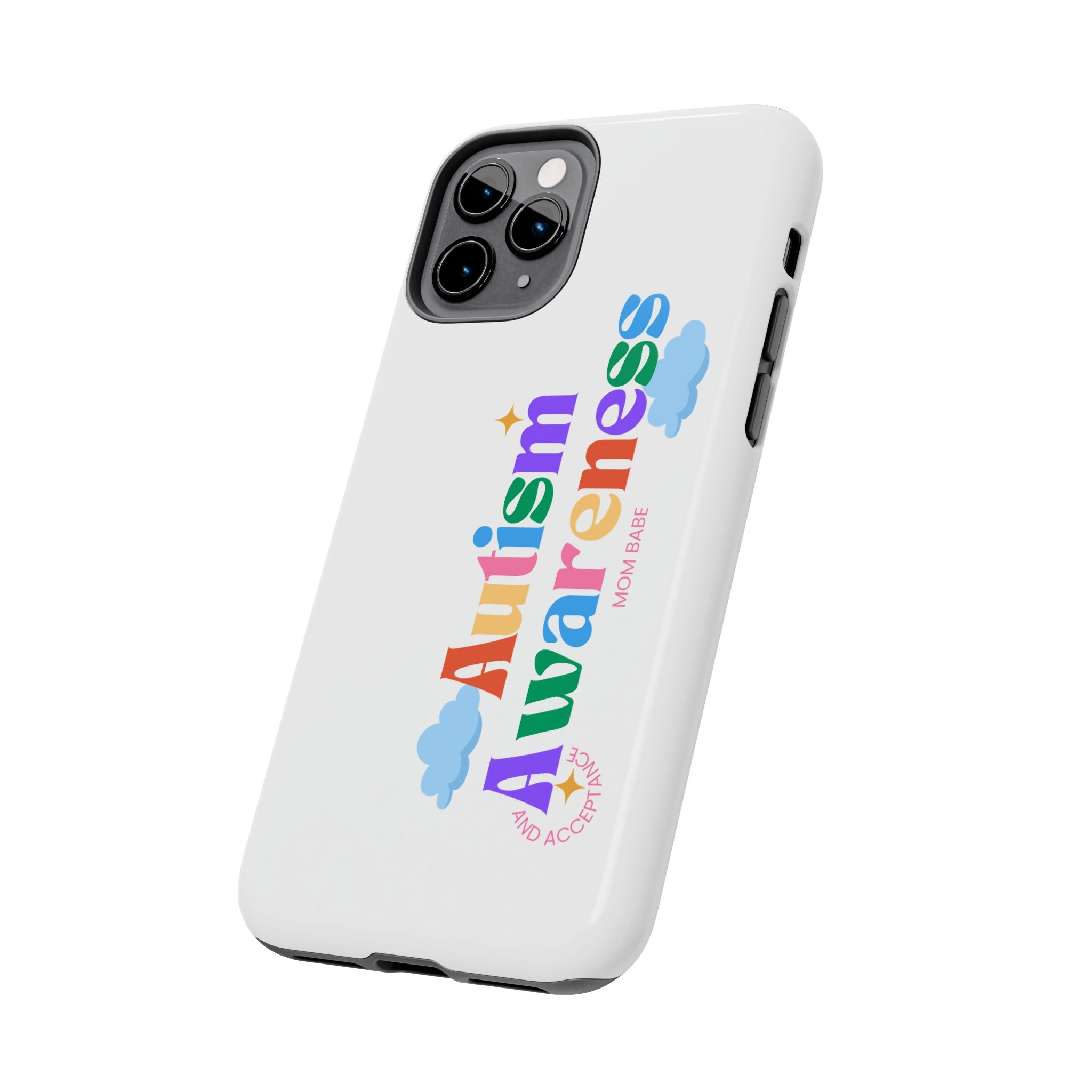 Copy of Autism Awareness and Acceptance — Checkered Heart Phone Case