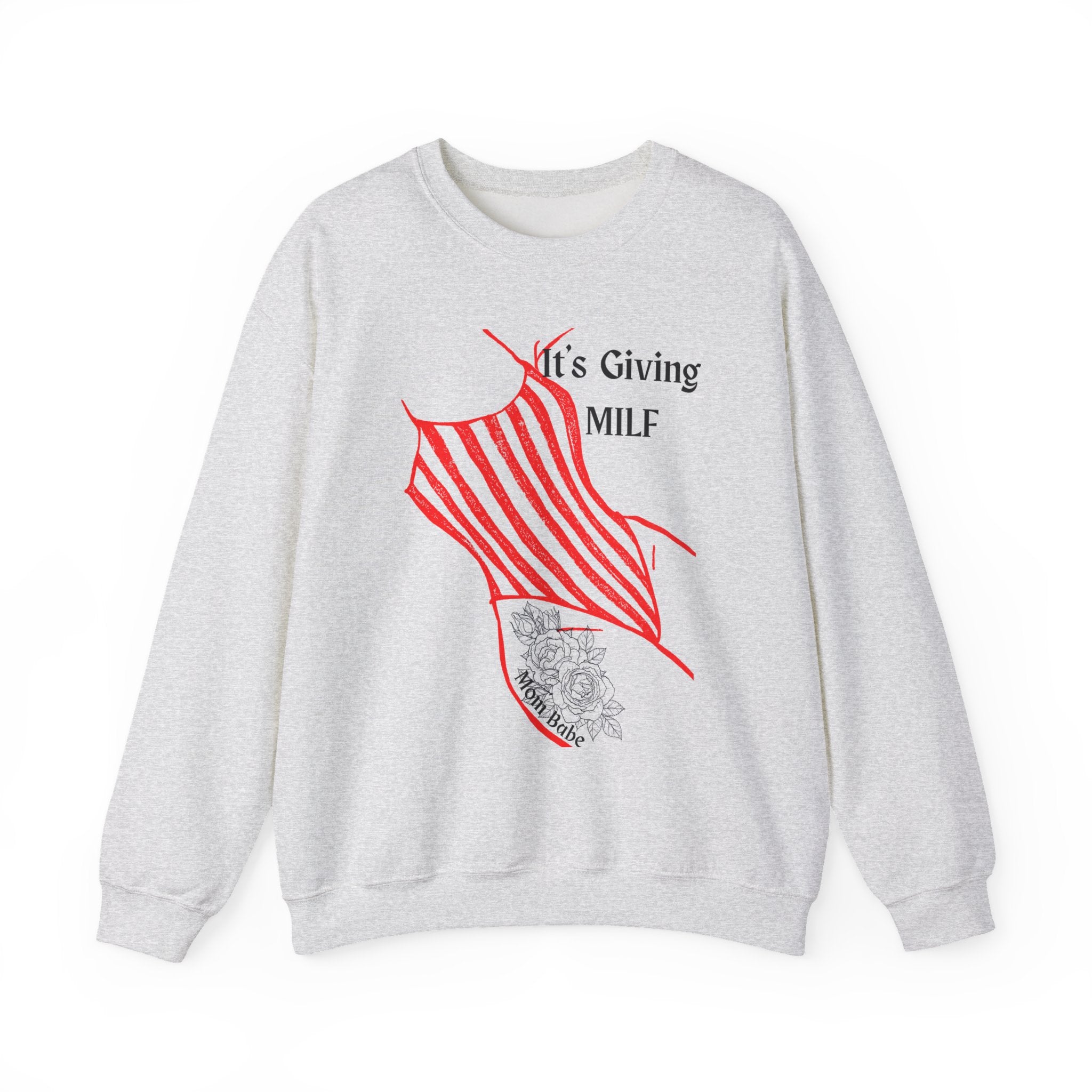 It's Giving MILF Mom Babe - Bathing Suit Graphic Sweatshirt