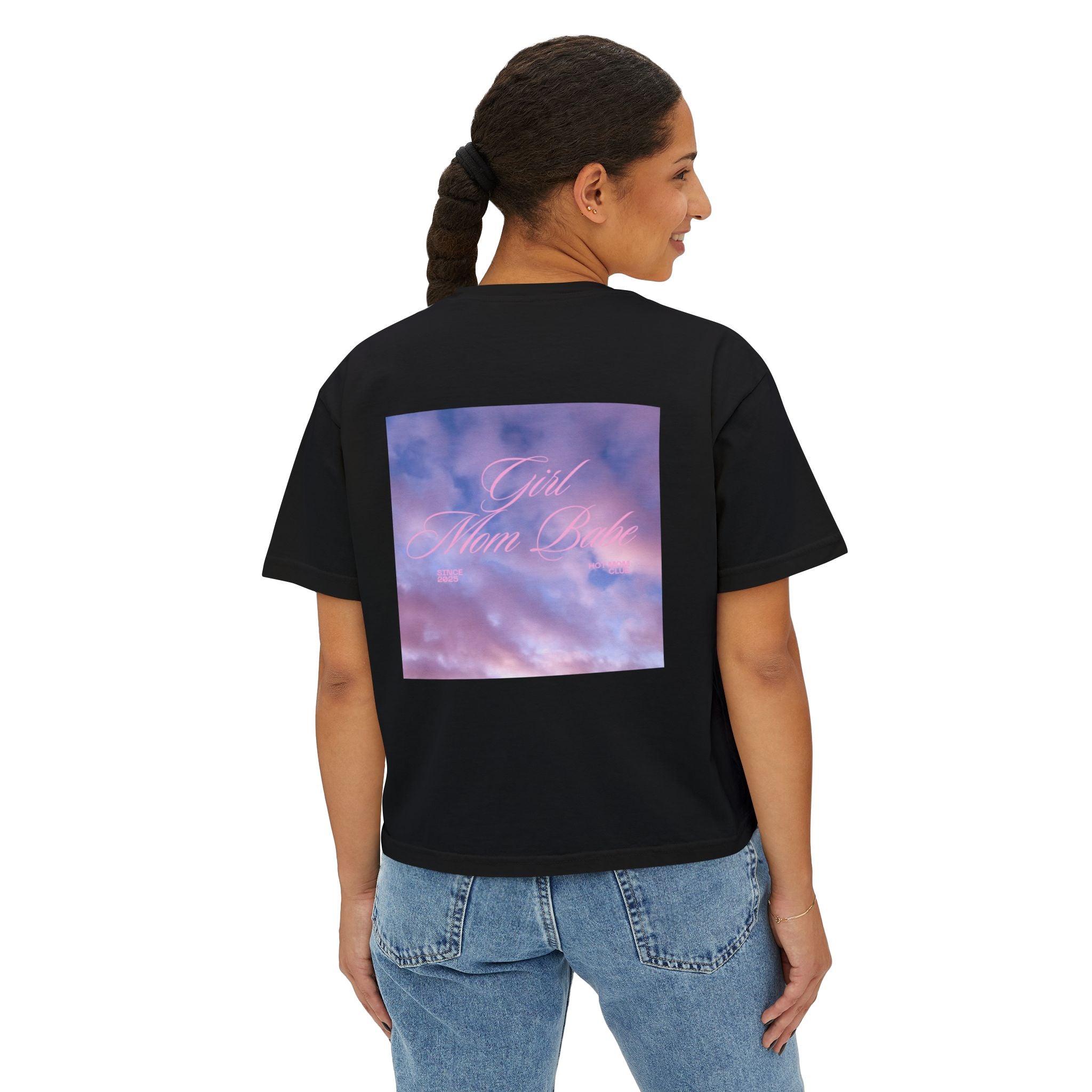 Girl Mom Babe - Cloudy Graphic Tee