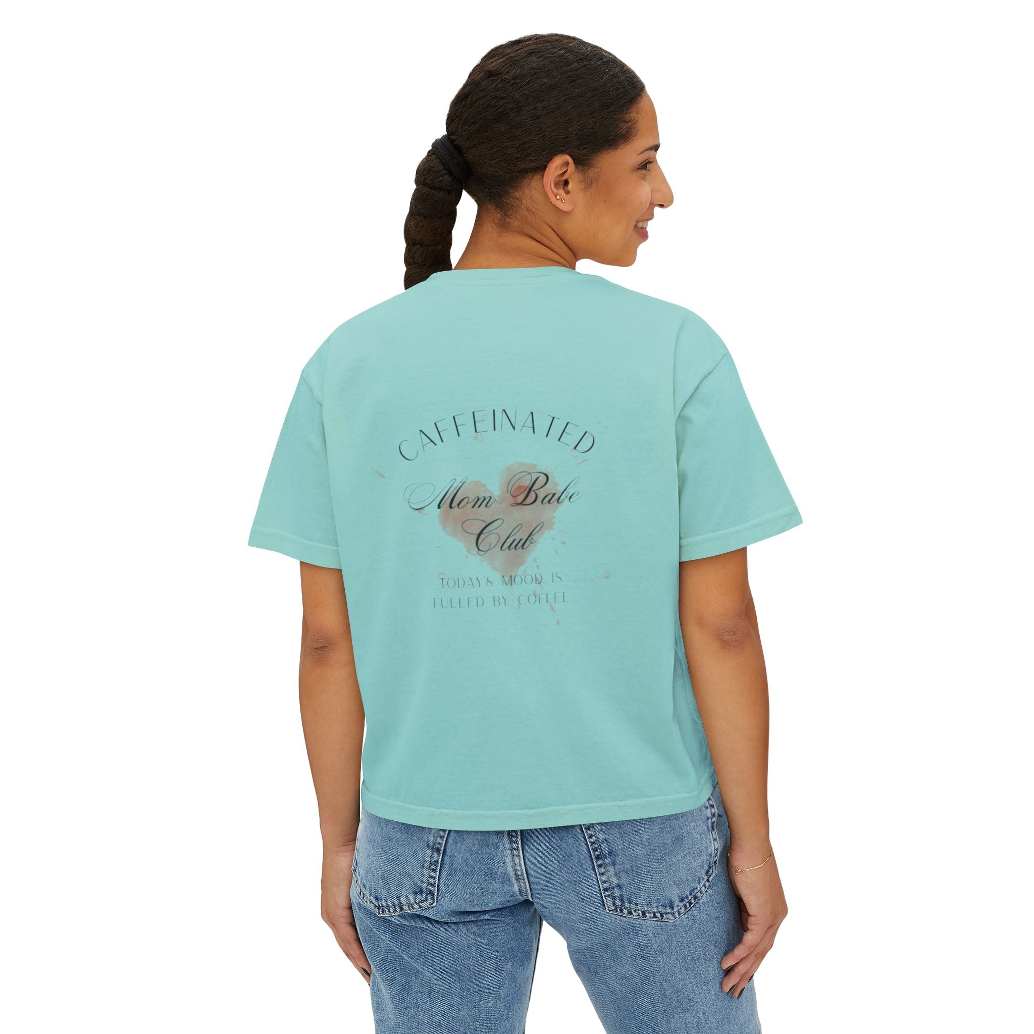 Caffeinated Mom Babe Club - Heart Spill Graphic Tee