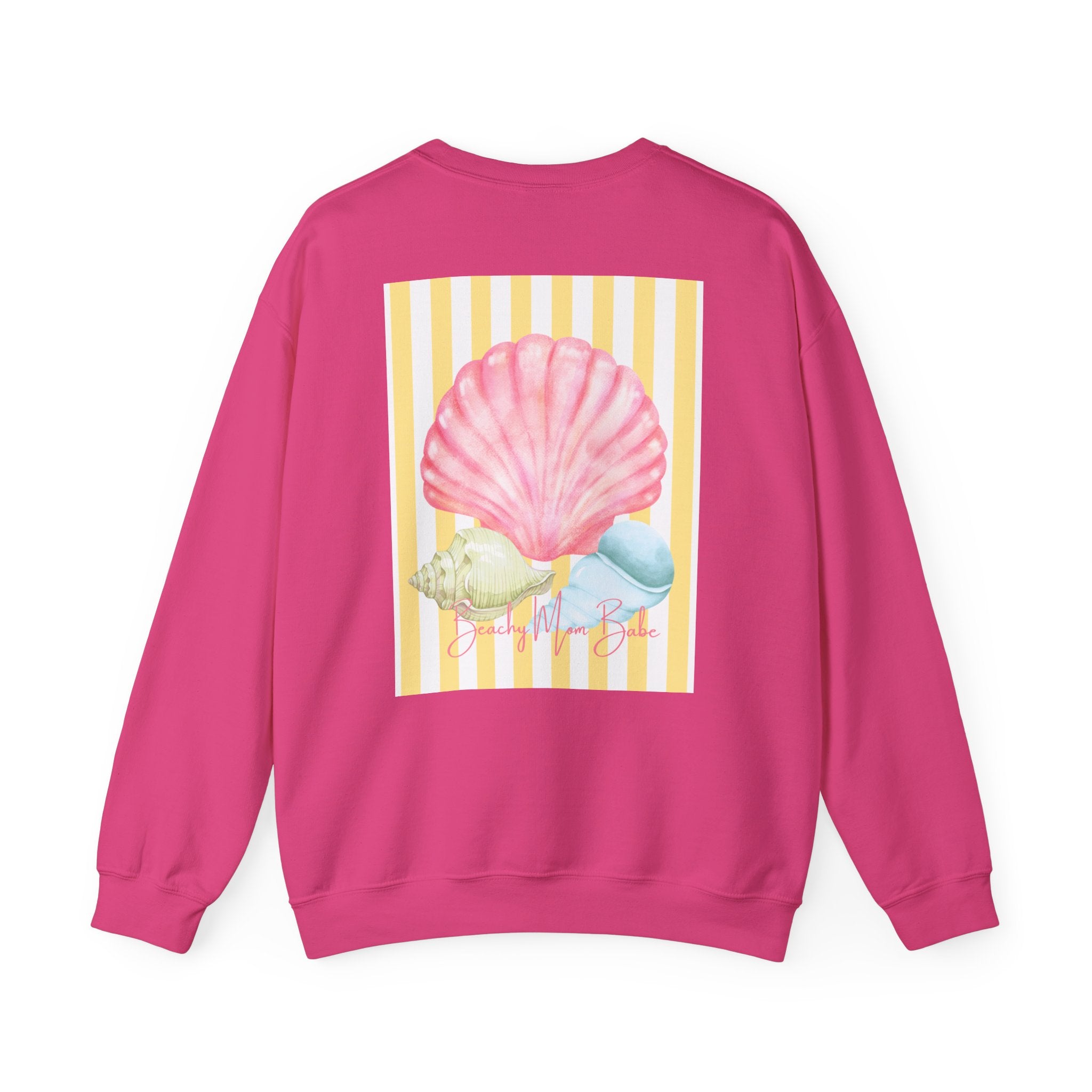 Beach Mom Babe - Pastel Shell Graphic Sweatshirt