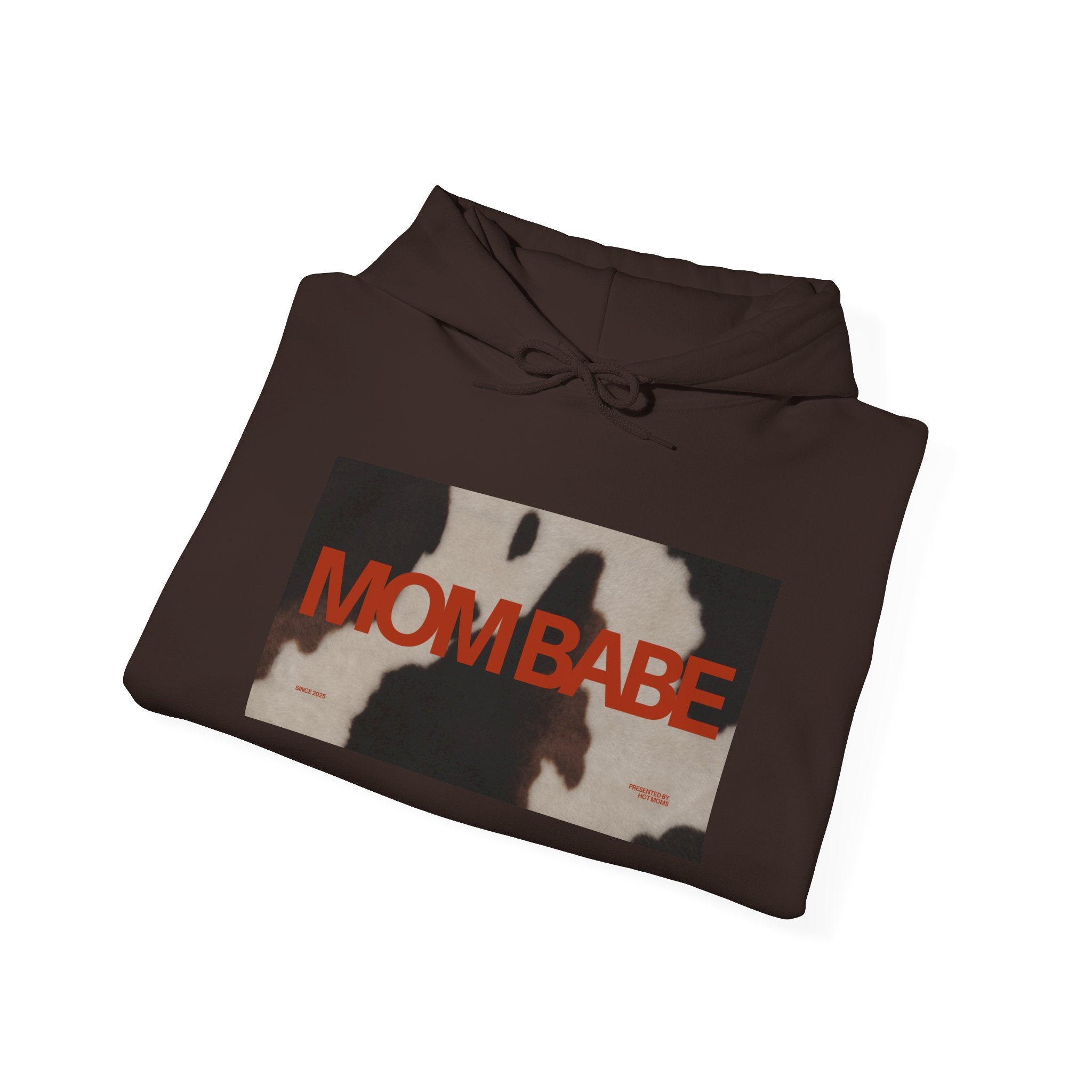 Mom Babe — Cowhide Graphic Hoodie