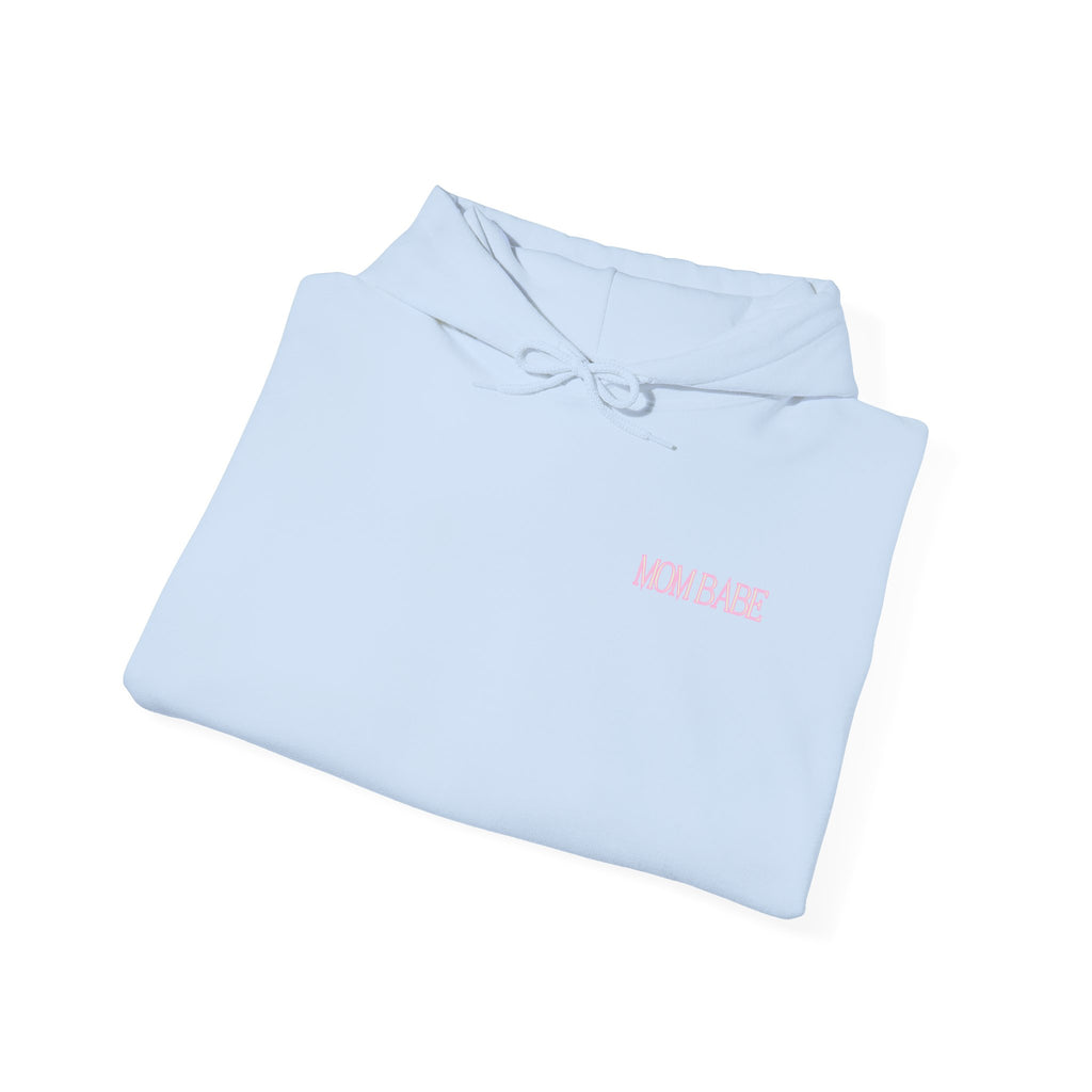 Mom Babe — Holographic Graphic Hoodie