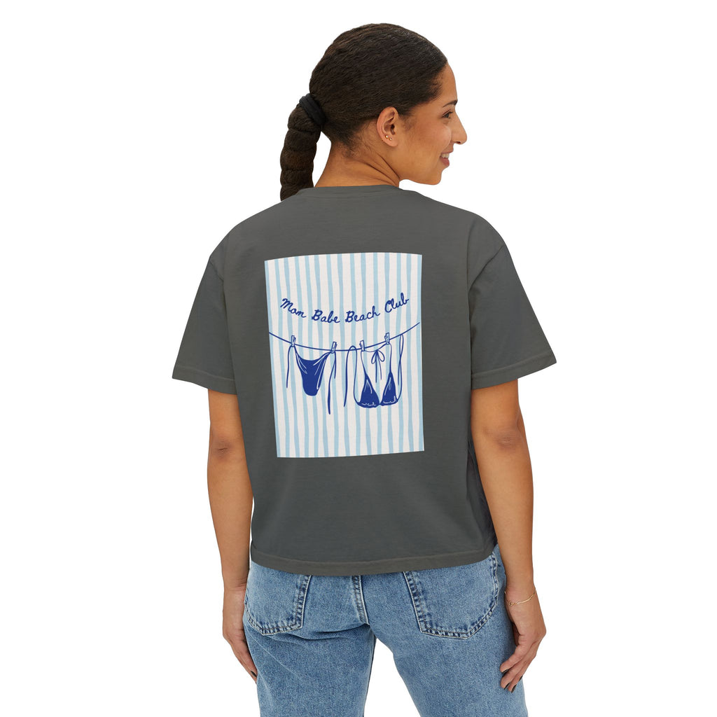 Mom Babe Beach Club - Bikini Graphic Tee