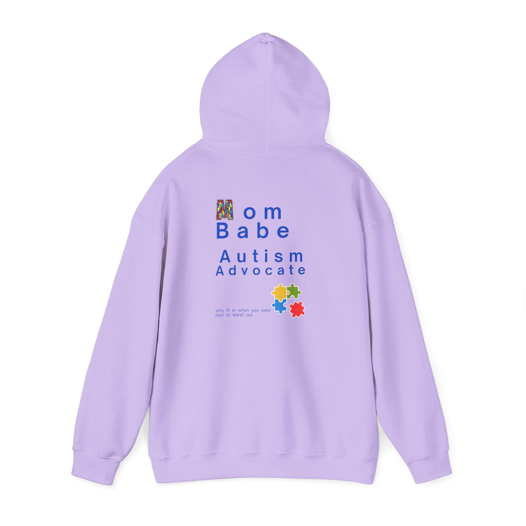 Mom Babe Autism Advocate - Graphic Hoodie