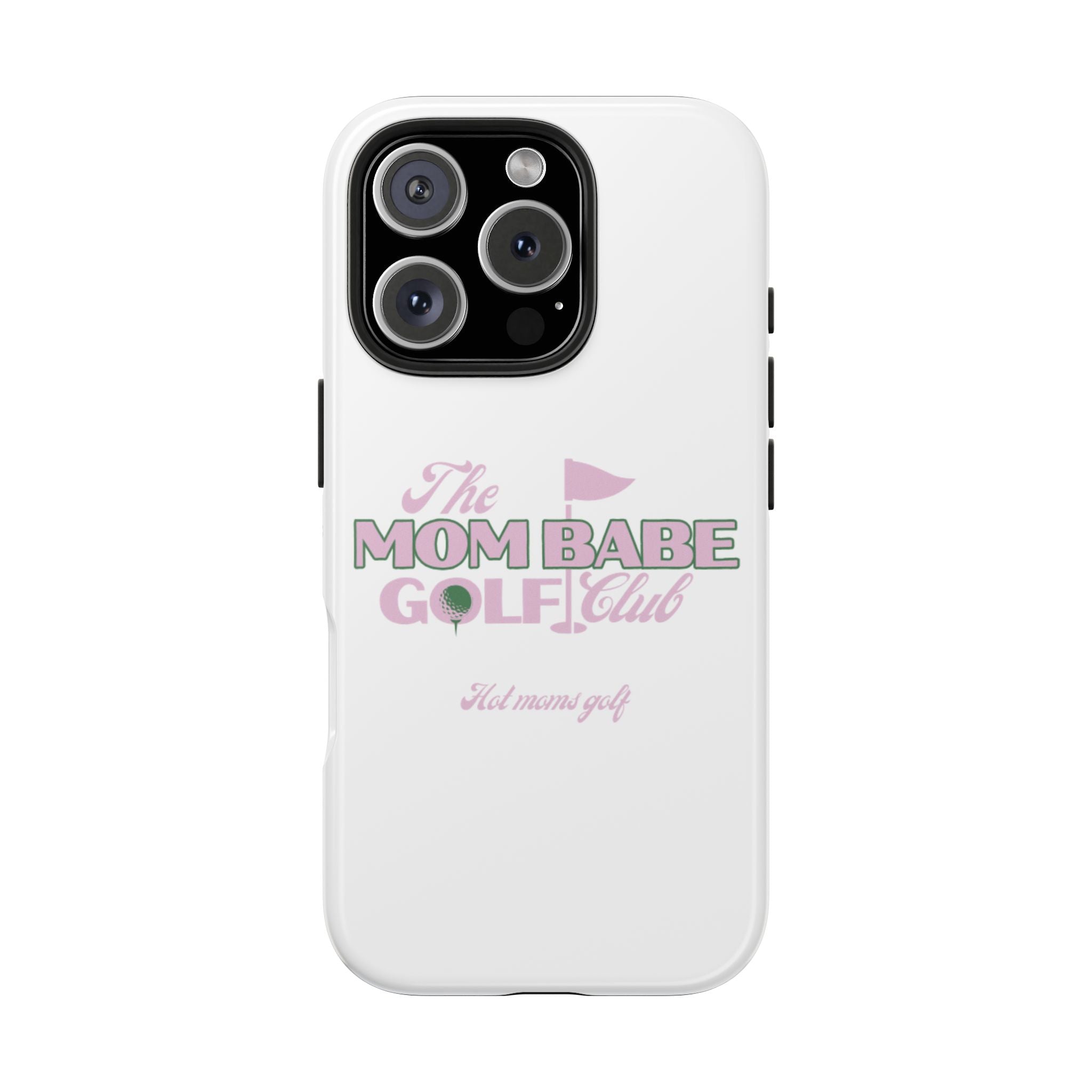 The Mom Babe Golf Club - Pink Vintage Golf Tough Phone Case