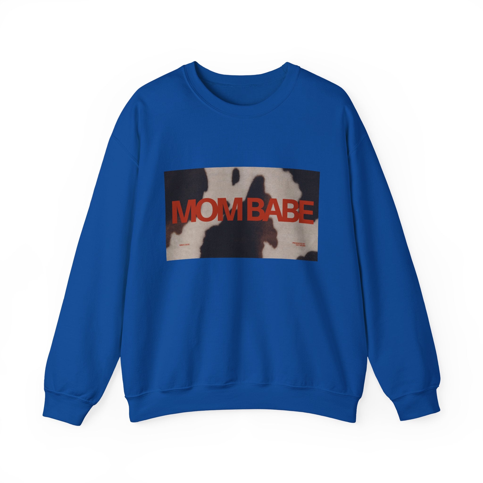 Mom Babe — Cowhide Graphic Sweatshirt