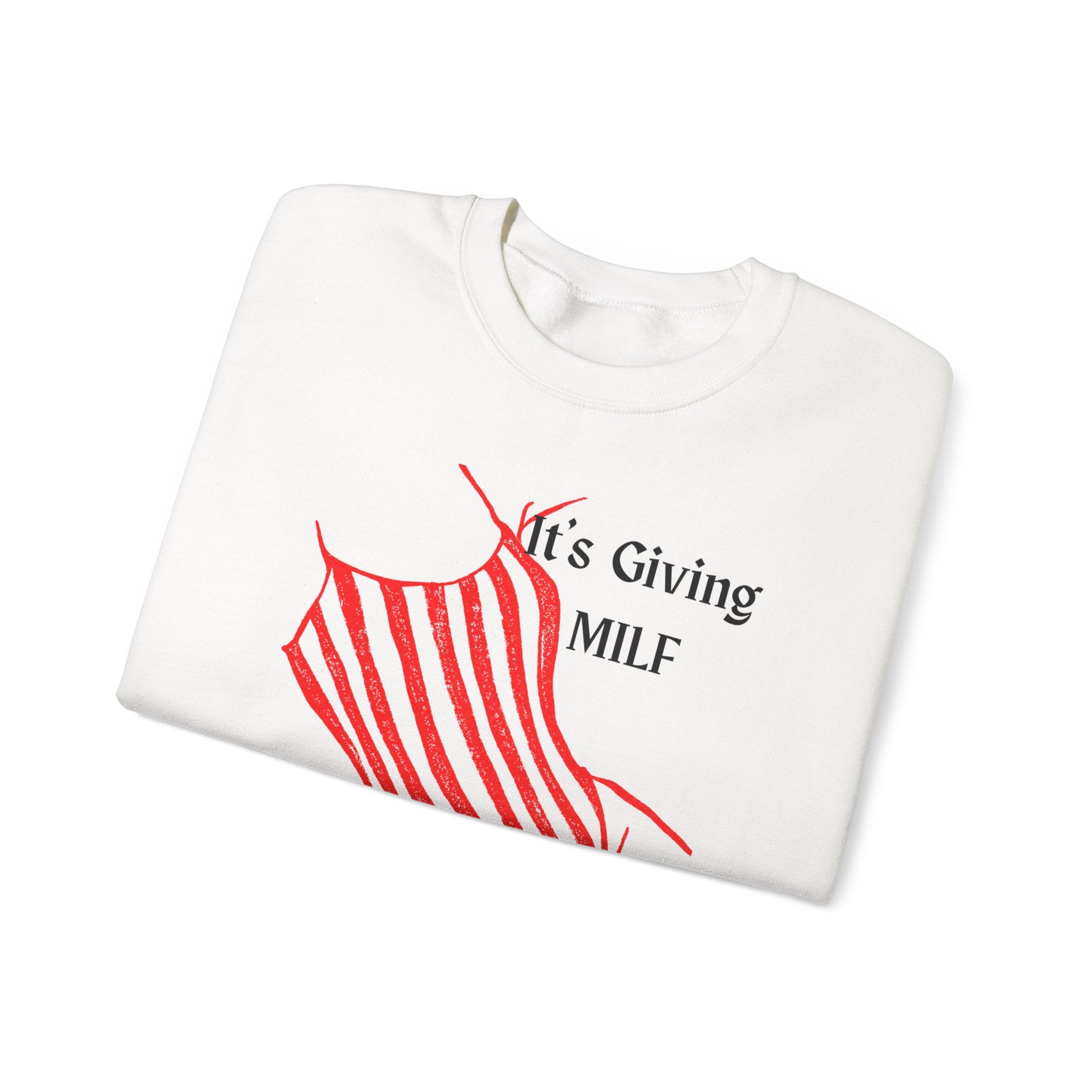 It's Giving MILF Mom Babe - Bathing Suit Graphic Sweatshirt