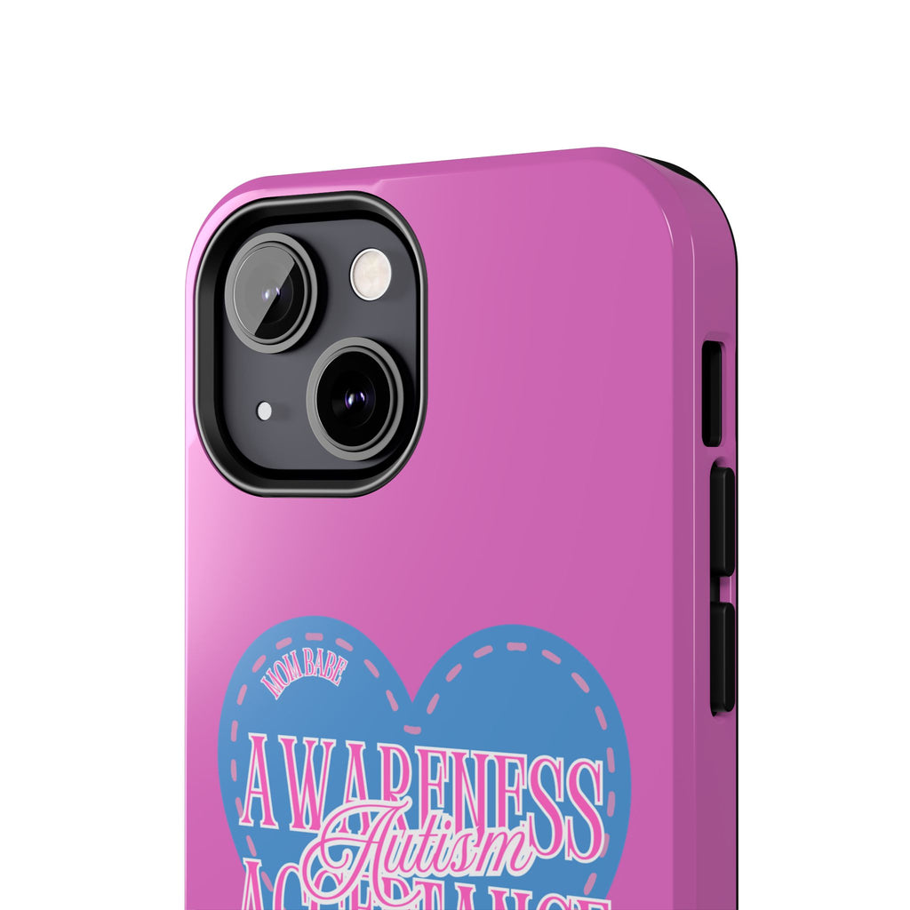 Autism Awareness and Acceptance — Stitched Heart Phone Case