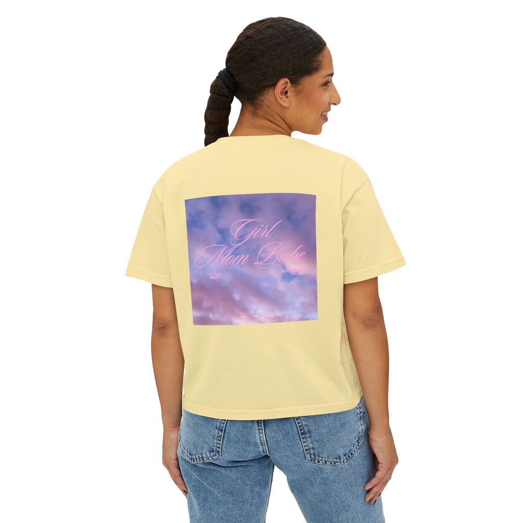 Girl Mom Babe - Cloudy Graphic Tee