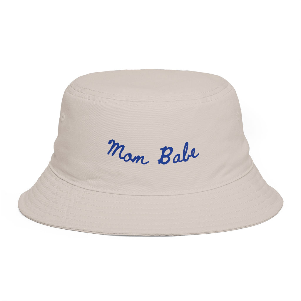 Mom Babe Bucket Hat — Blue Embroidery