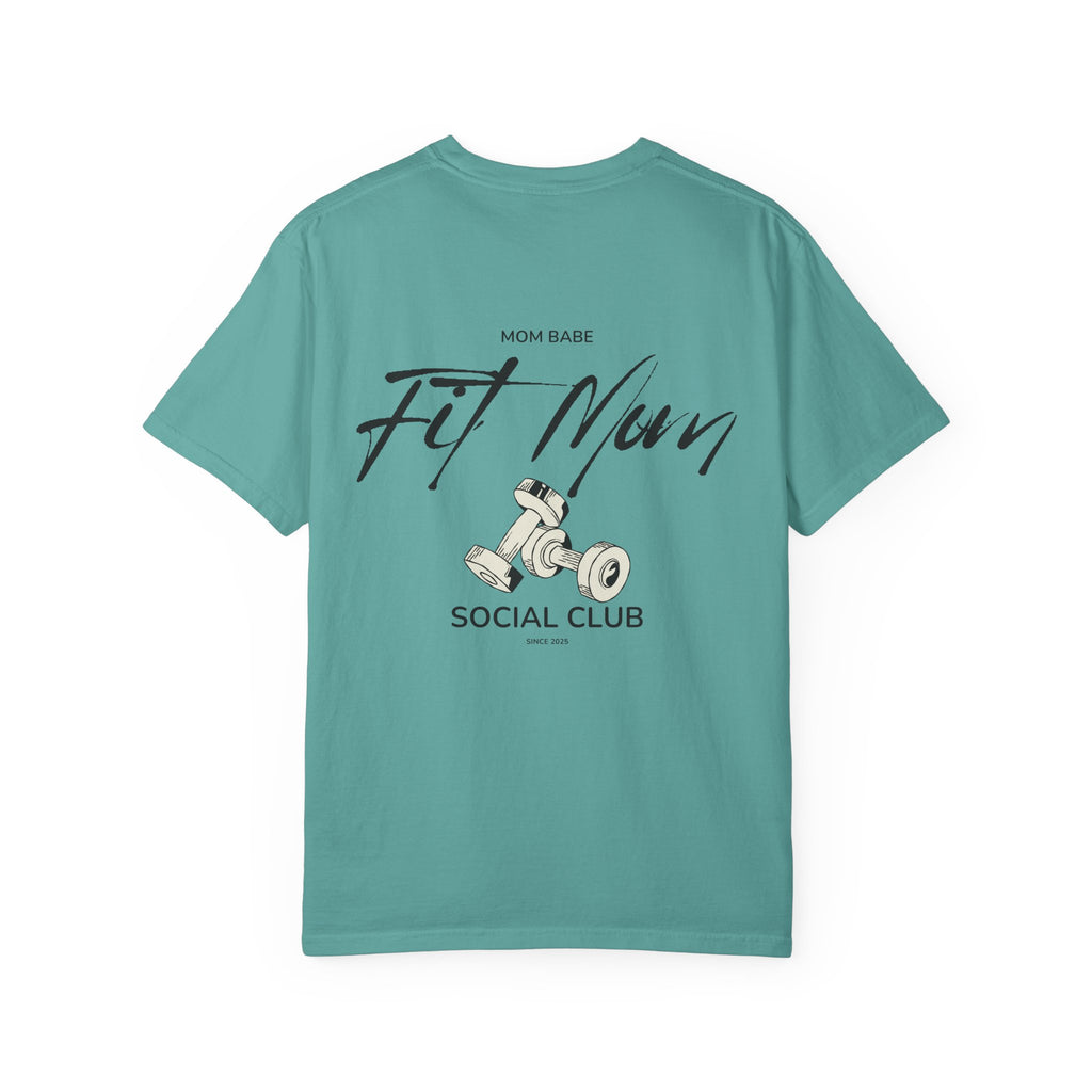 Fit Mom Social Club - Mom Babe Tee Black