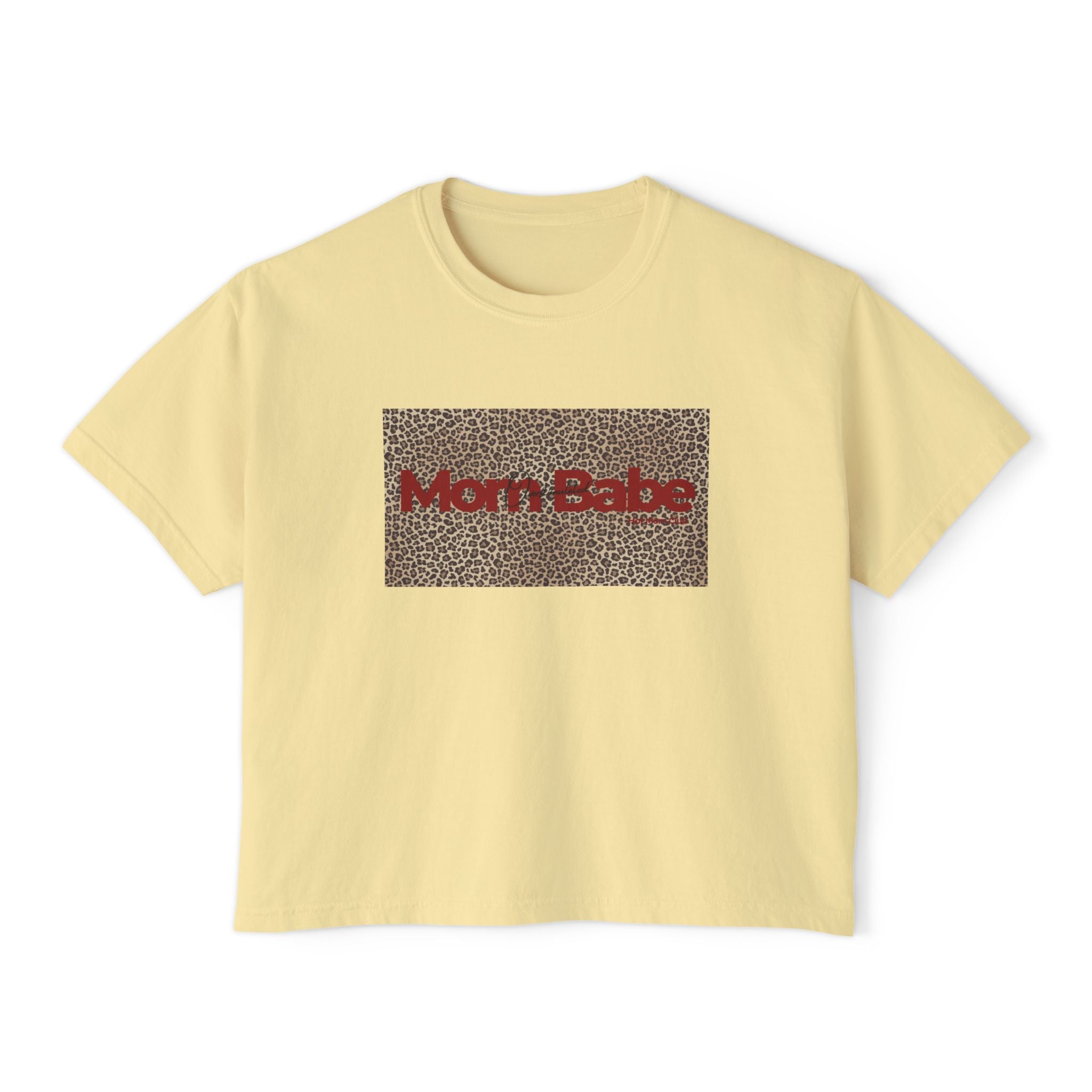 Overstimulated Mom Babe  — Leopard Graphic Tee