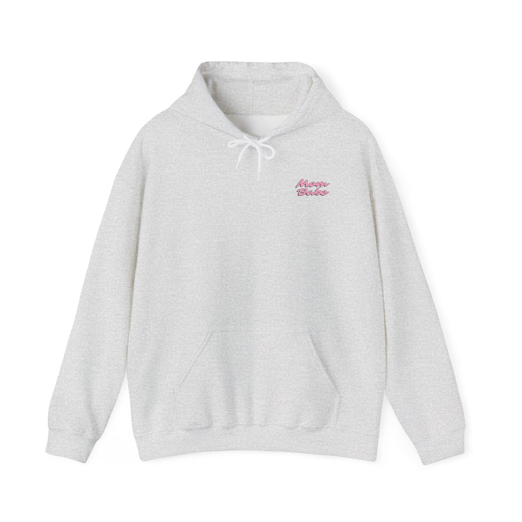 Mom Babe For Hot Moms - Checkered Graphic Hoodie