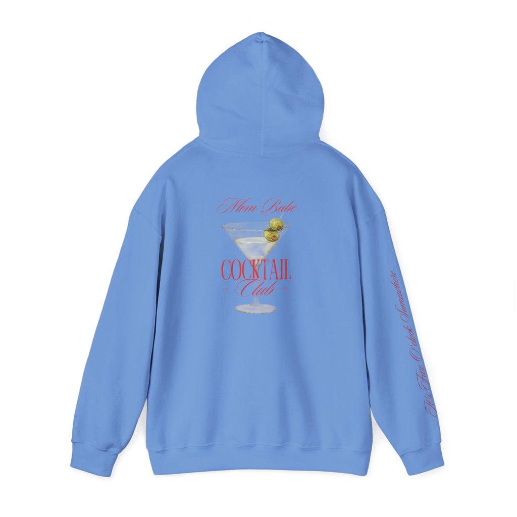 Mom Babe Cocktail Club - Martini Glass Graphic Hoodie
