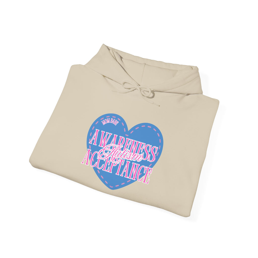 Autism Awareness and Acceptance — Stitched Heart Hoodie