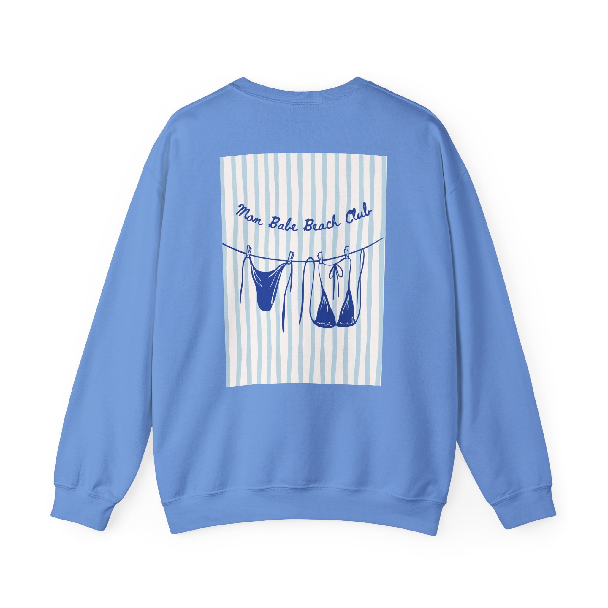 Mom Babe Beach Club - Bikini Graphic Sweatshirt