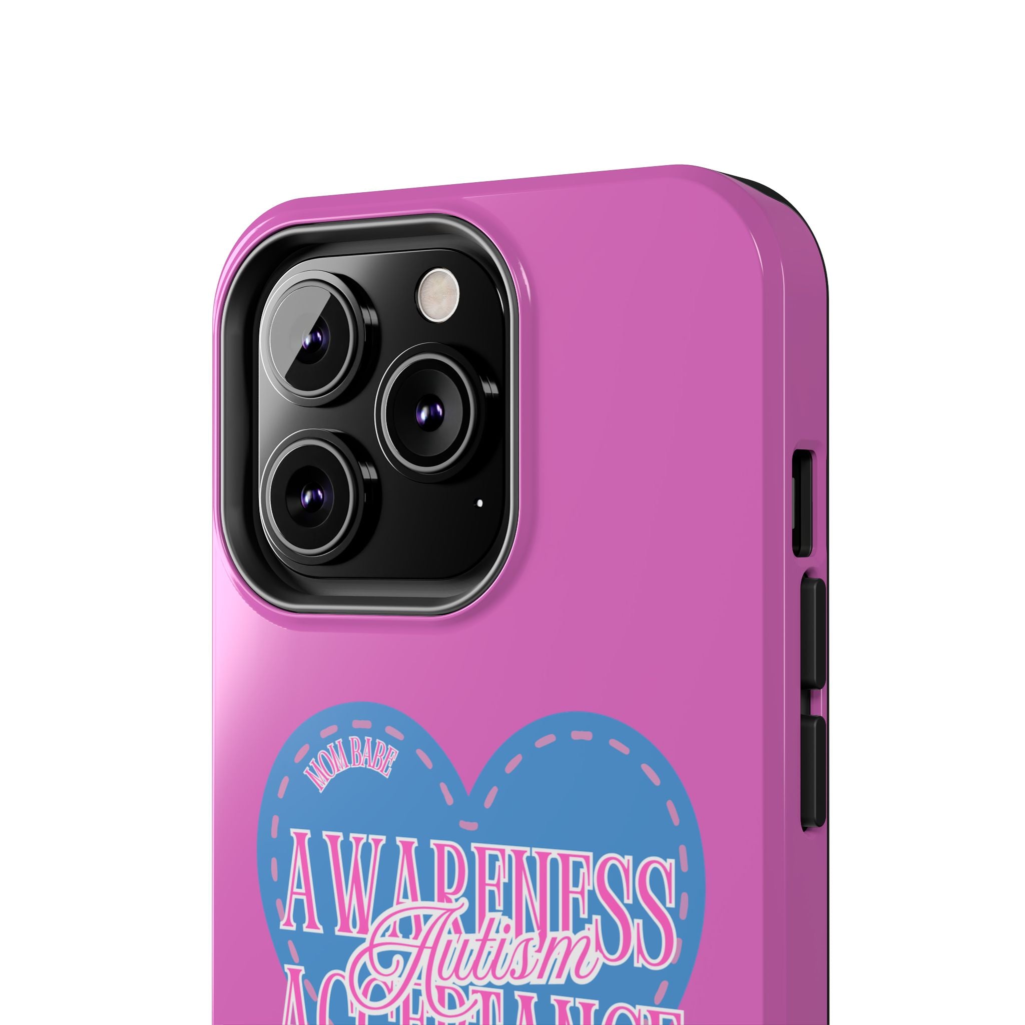 Autism Awareness and Acceptance — Stitched Heart Phone Case