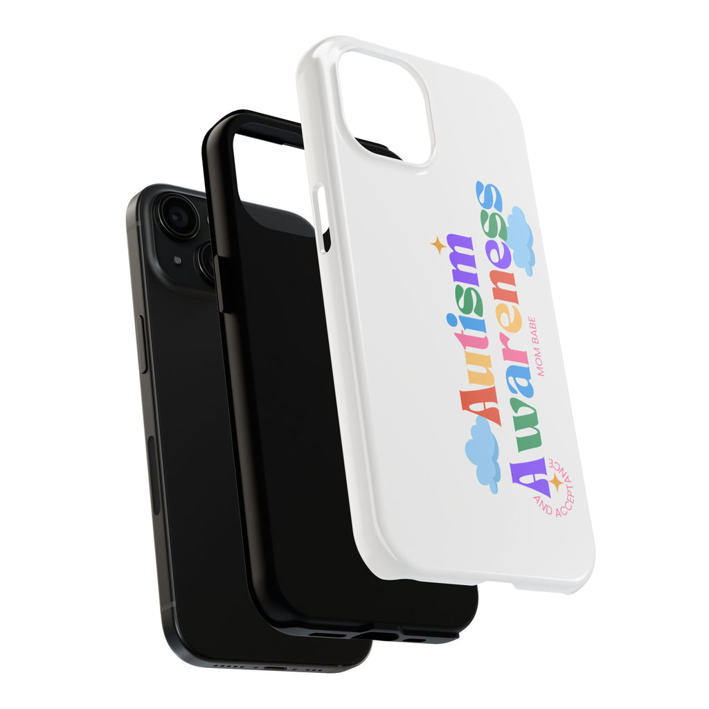 Copy of Autism Awareness and Acceptance — Checkered Heart Phone Case