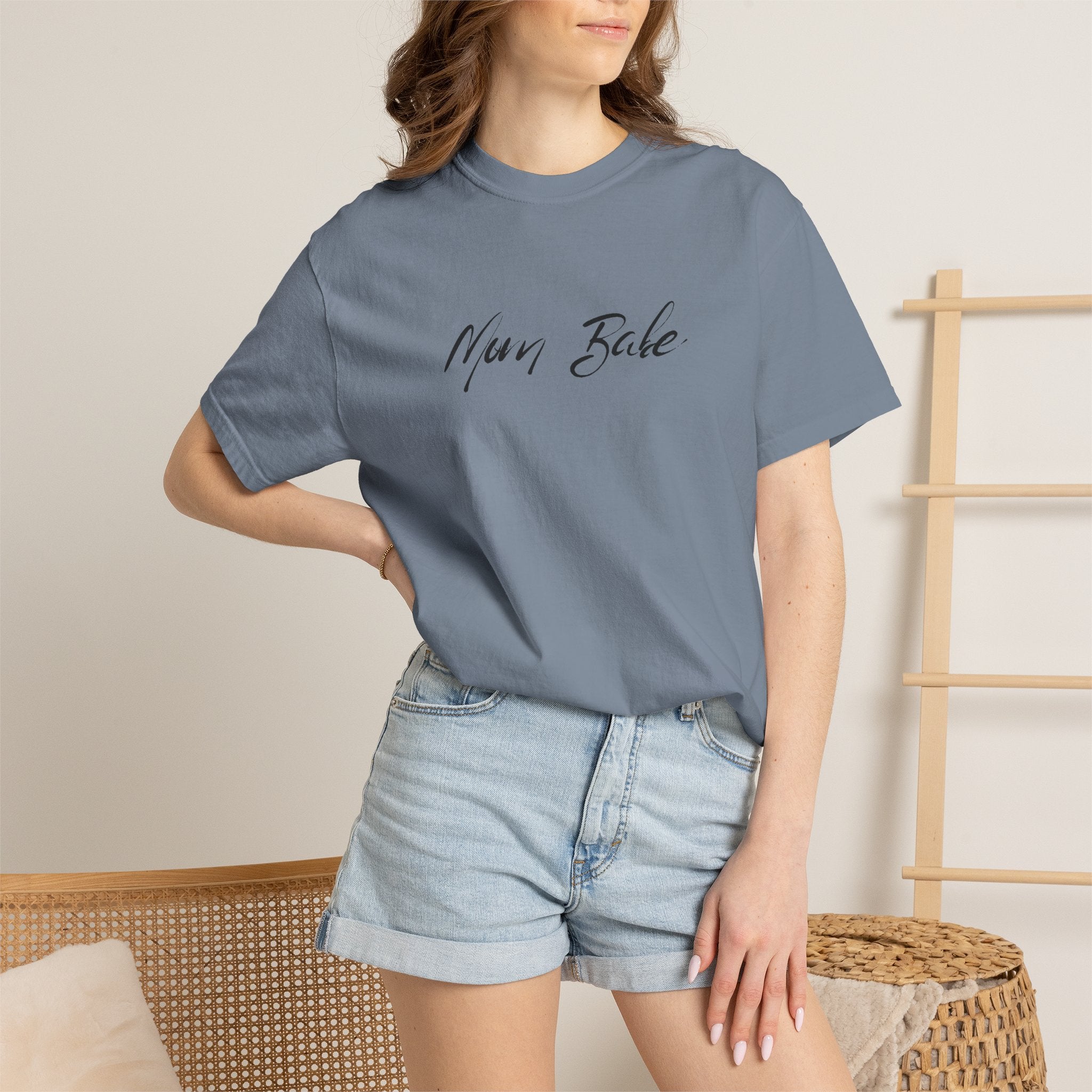 Fit Mom Social Club - Mom Babe Tee Black