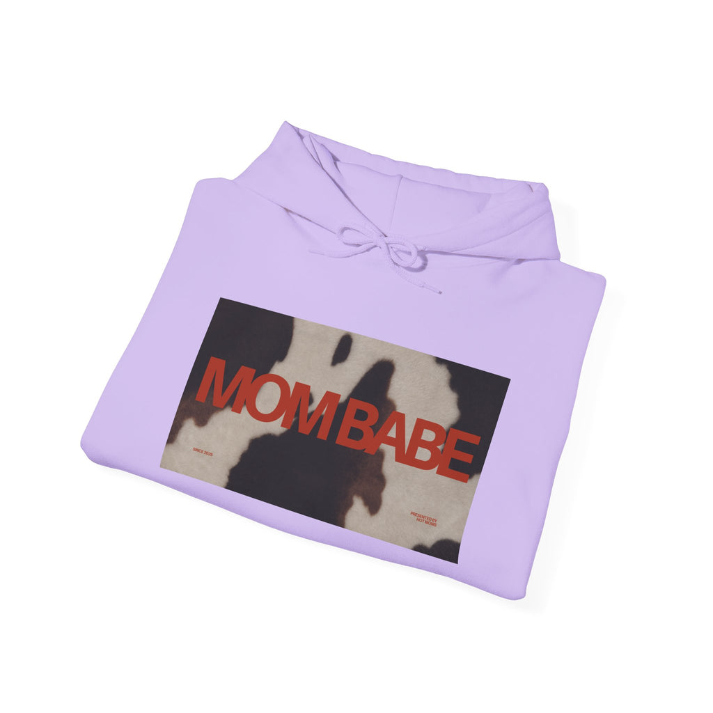 Mom Babe — Cowhide Graphic Hoodie