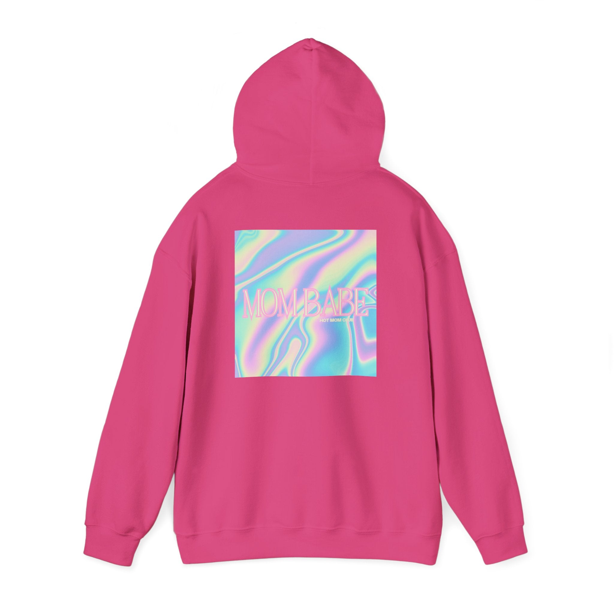 Mom Babe — Holographic Graphic Hoodie