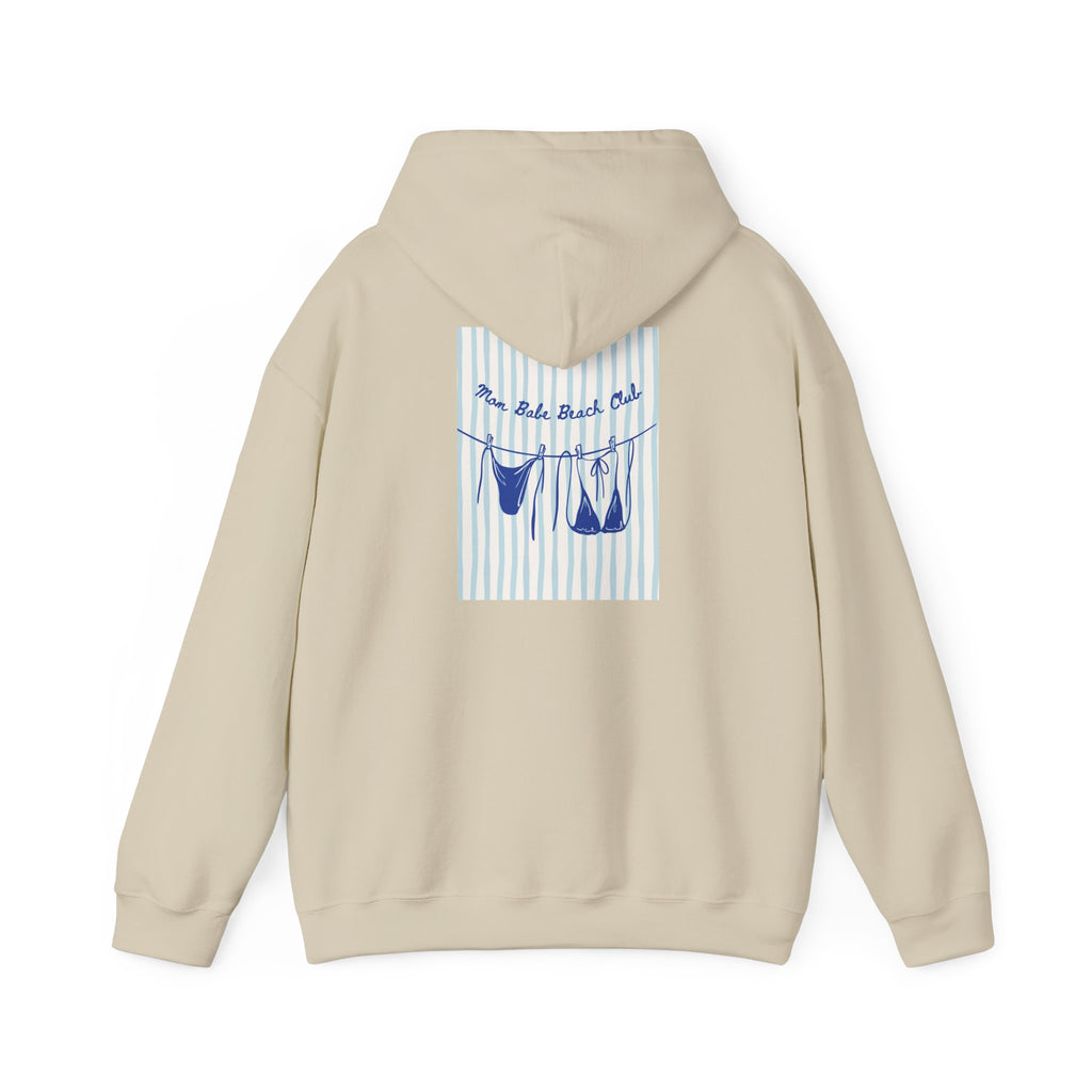 Mom Babe Beach Club - Bikini Graphic Hoodie