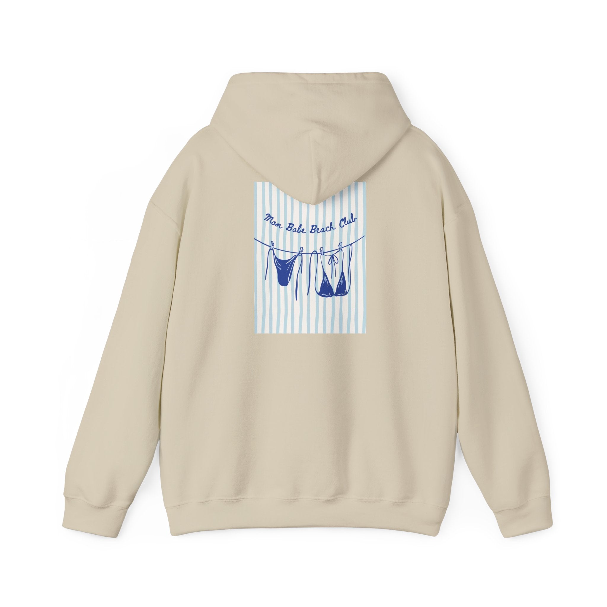 Mom Babe Beach Club - Bikini Graphic Hoodie