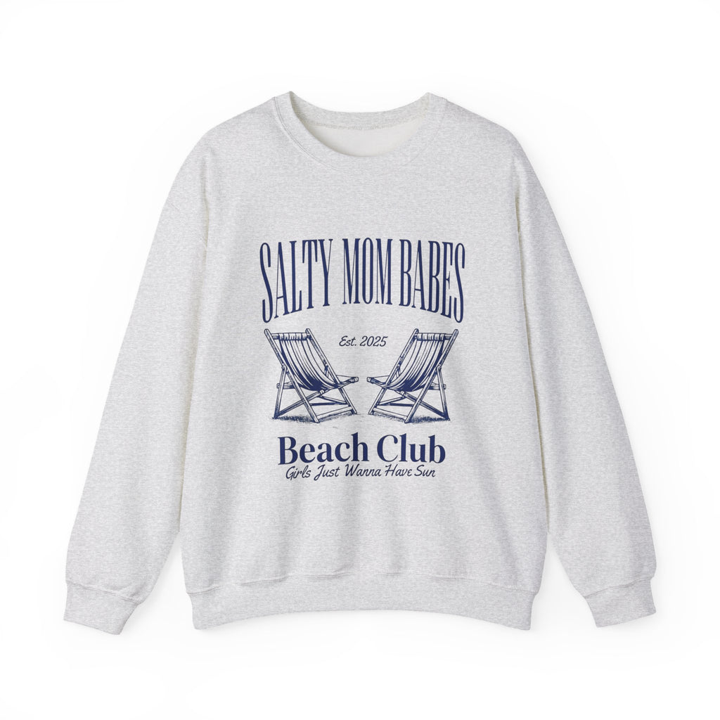 Salty Mom Babes Beach Club- Girls Just Wanna Have Sun Graphic Sweatshirt