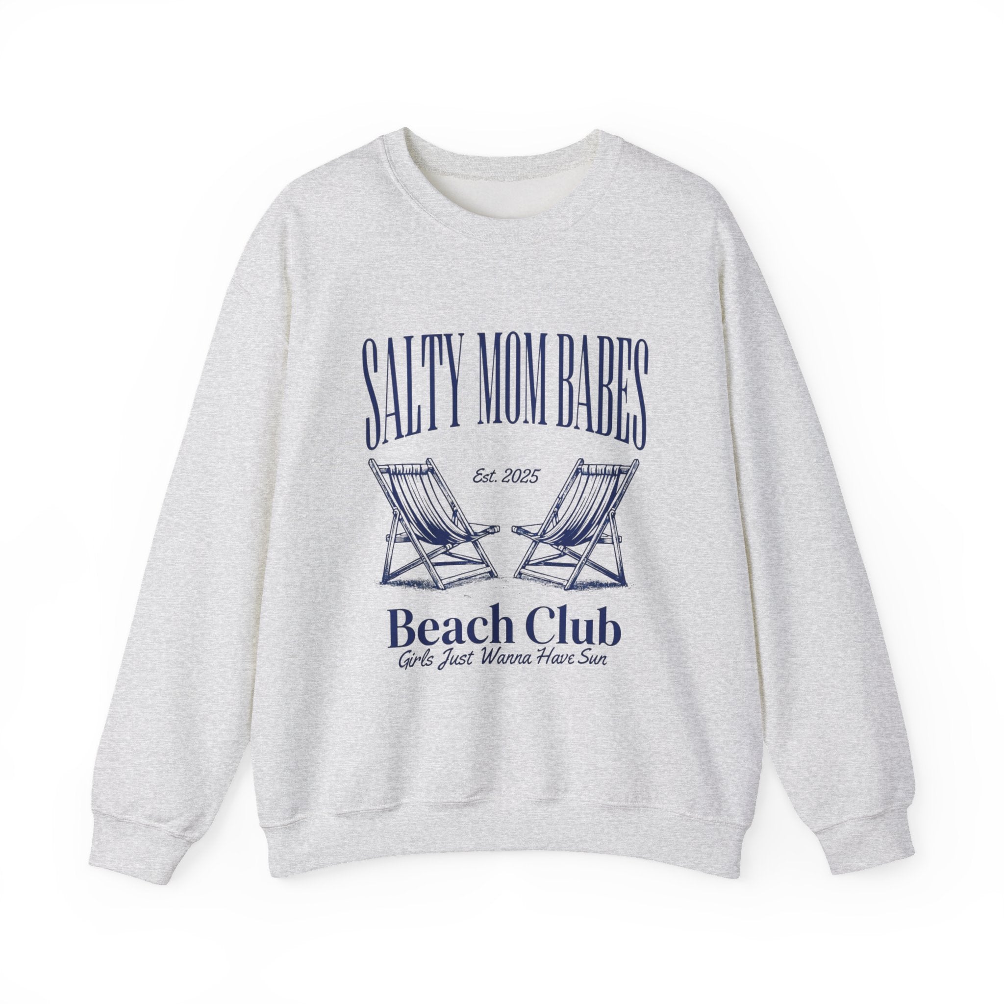 Salty Mom Babes Beach Club- Girls Just Wanna Have Sun Graphic Sweatshirt