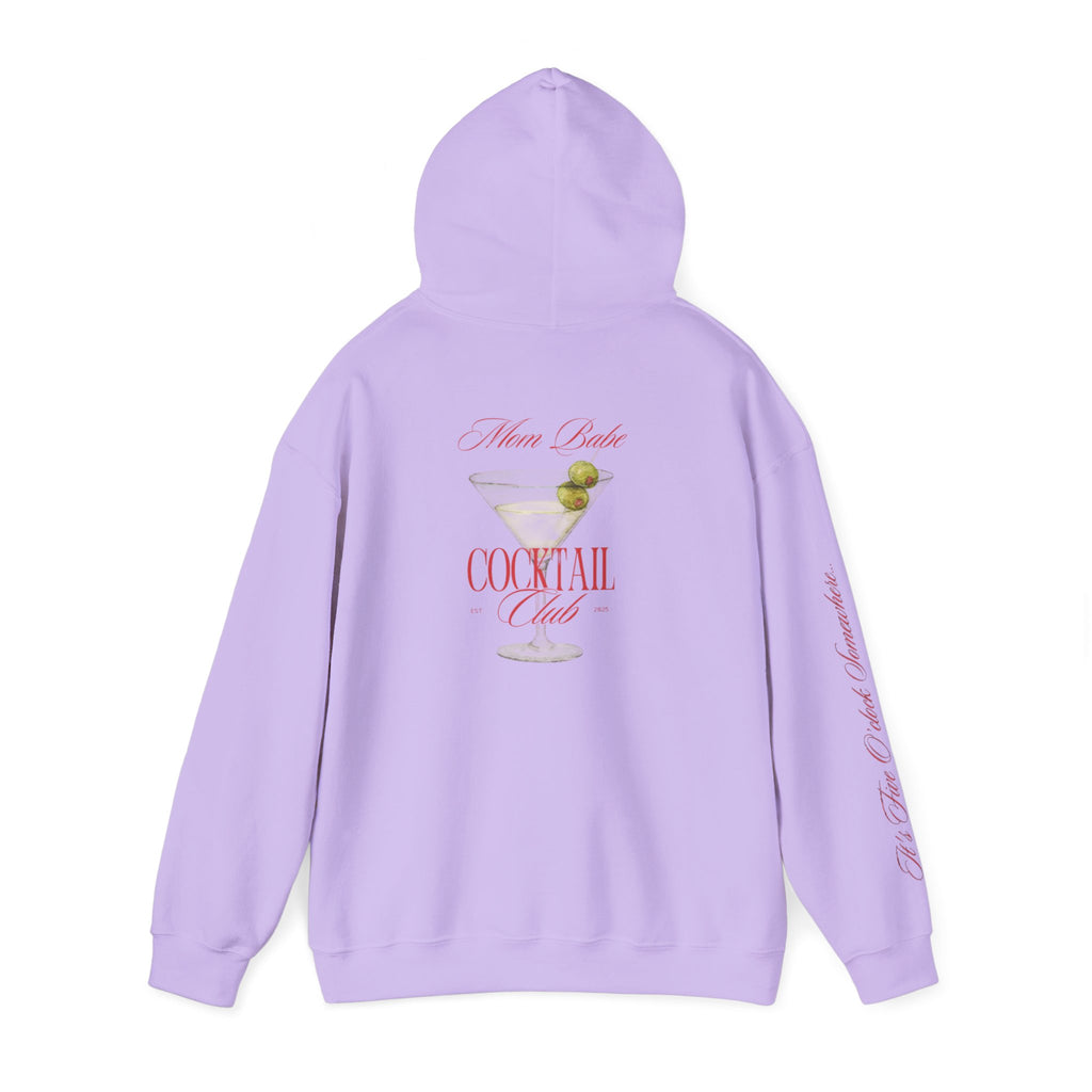 Mom Babe Cocktail Club - Martini Glass Graphic Hoodie