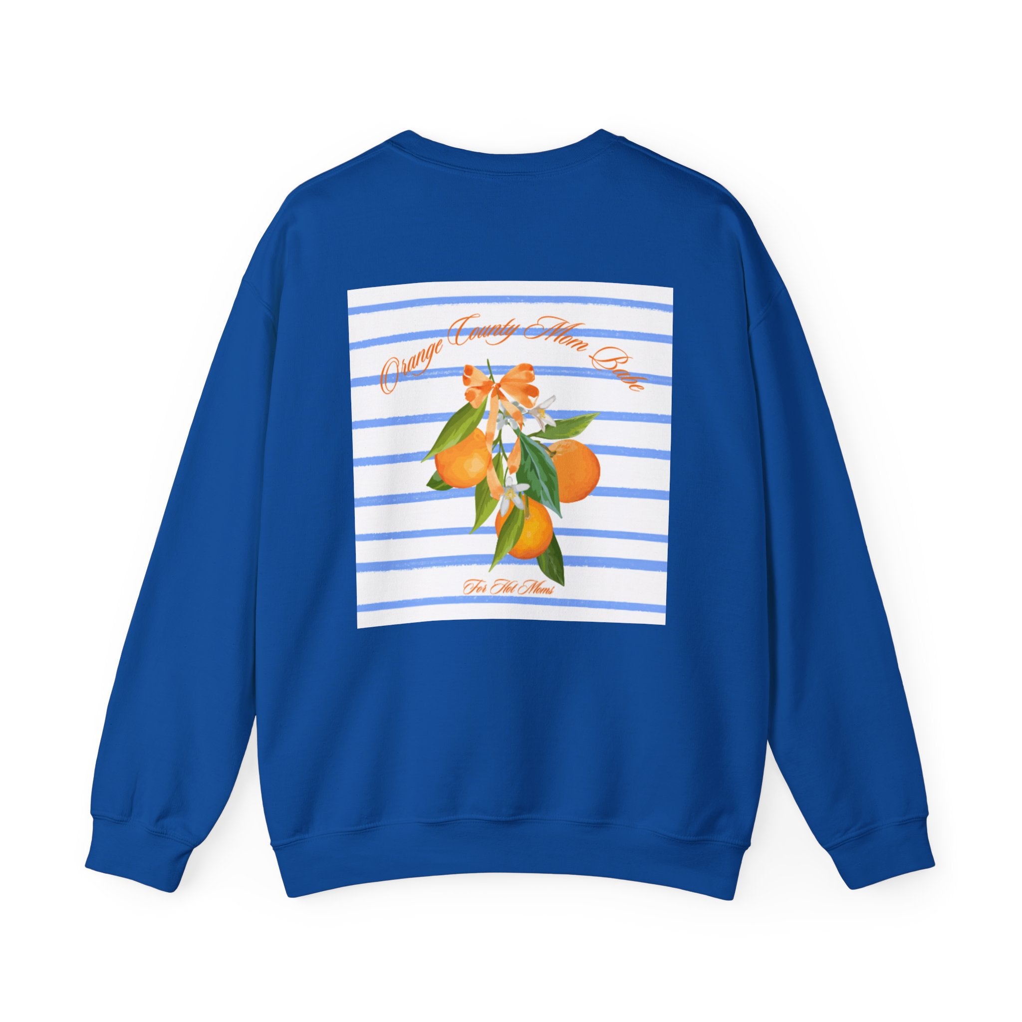 Orange County Mom Babe — Orange Blossom Graphic Sweatshirt