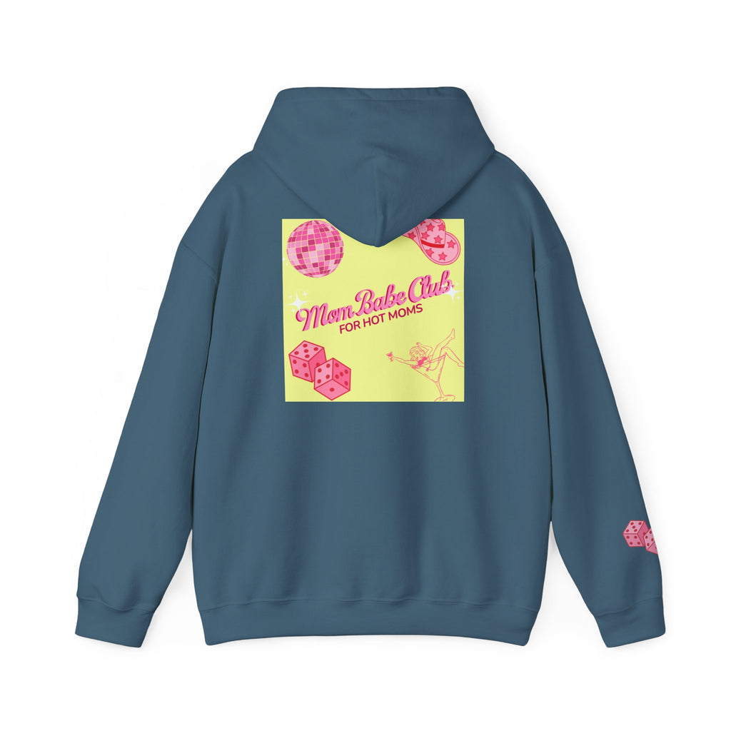 Mom Babe Club - For Hot Moms — Pink Graphic Hoodie