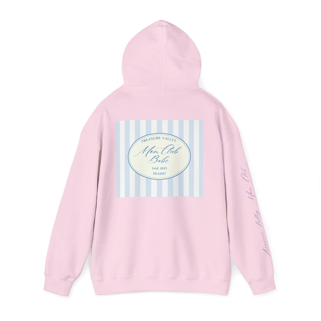 Treasure Valley Mom Club - Striped Graphic Hoodie