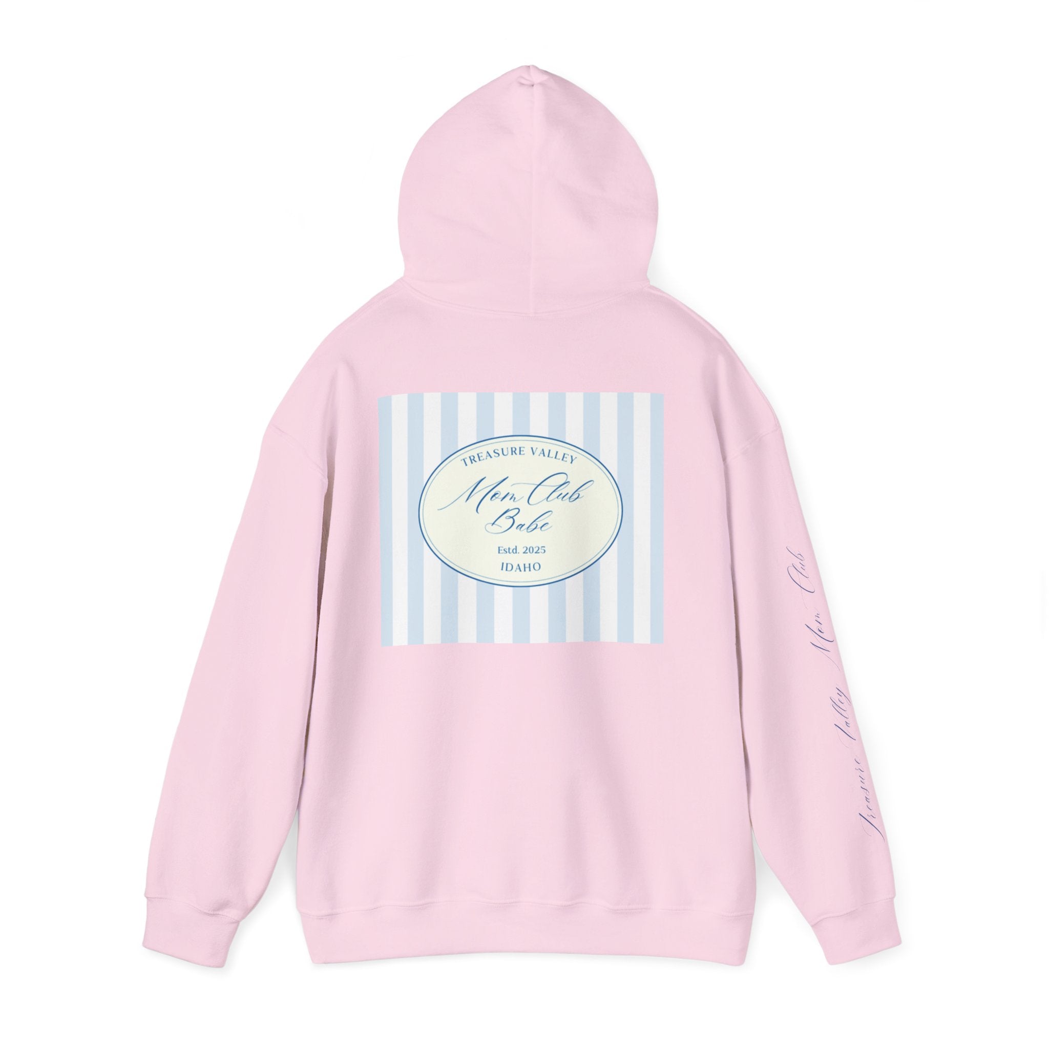 Treasure Valley Mom Club - Striped Graphic Hoodie