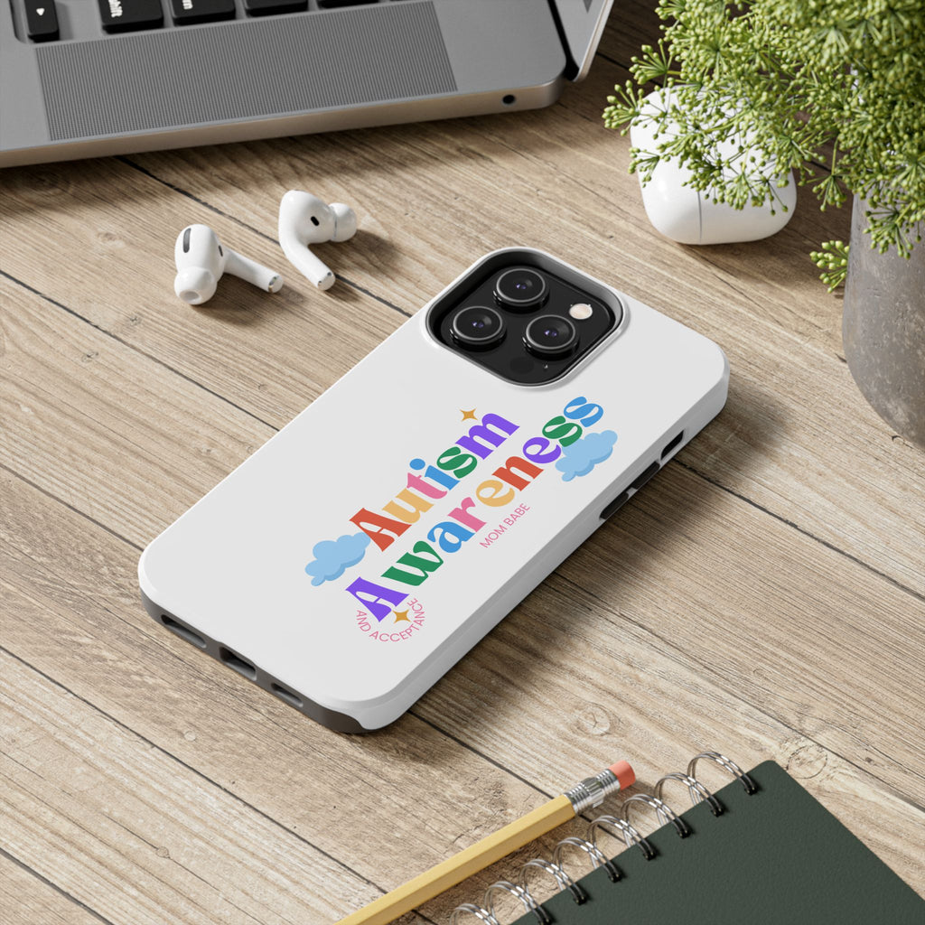 Copy of Autism Awareness and Acceptance — Checkered Heart Phone Case